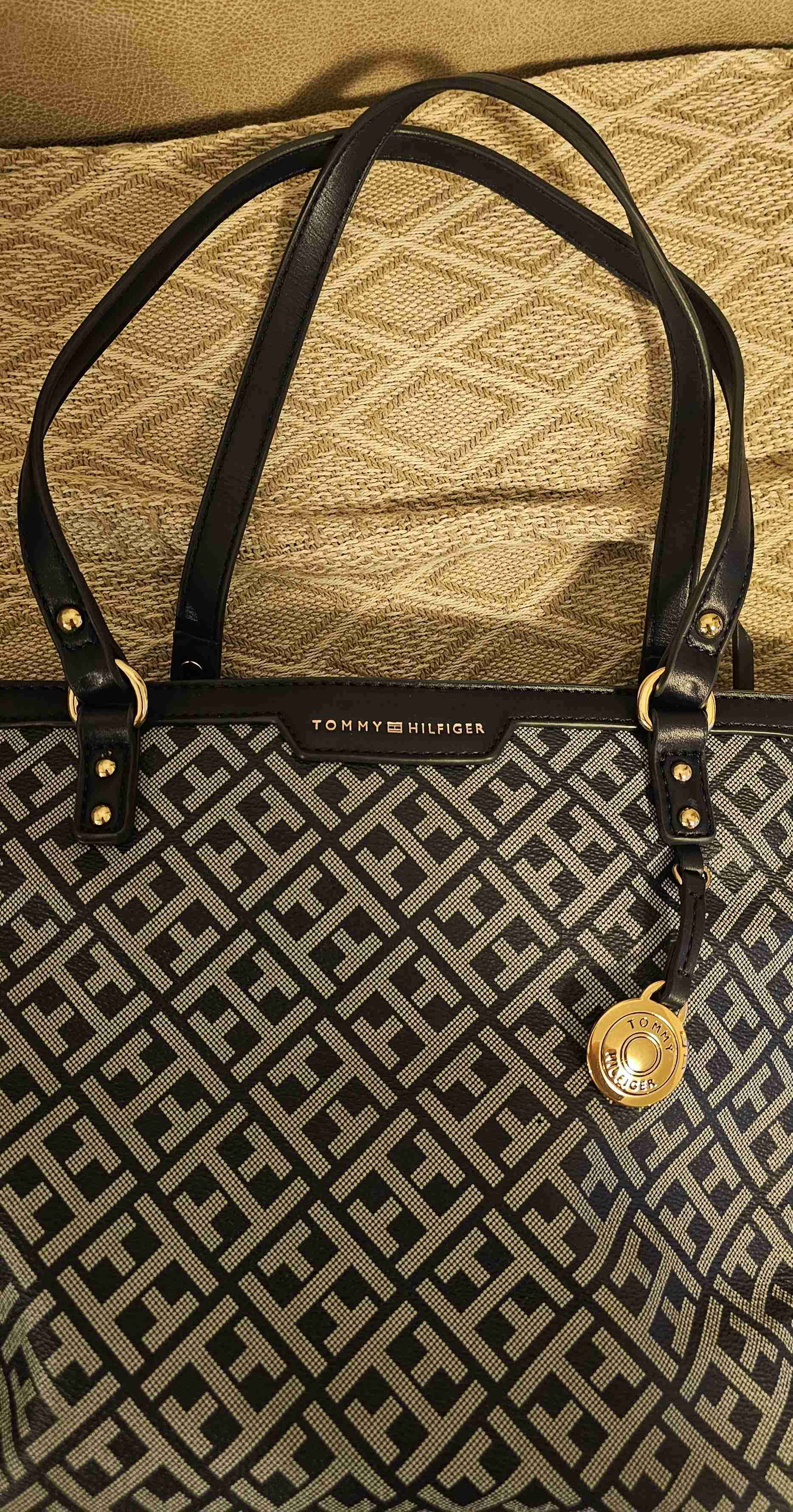 Bolso Tommy Hilfiger azul y gris - miniatura 4