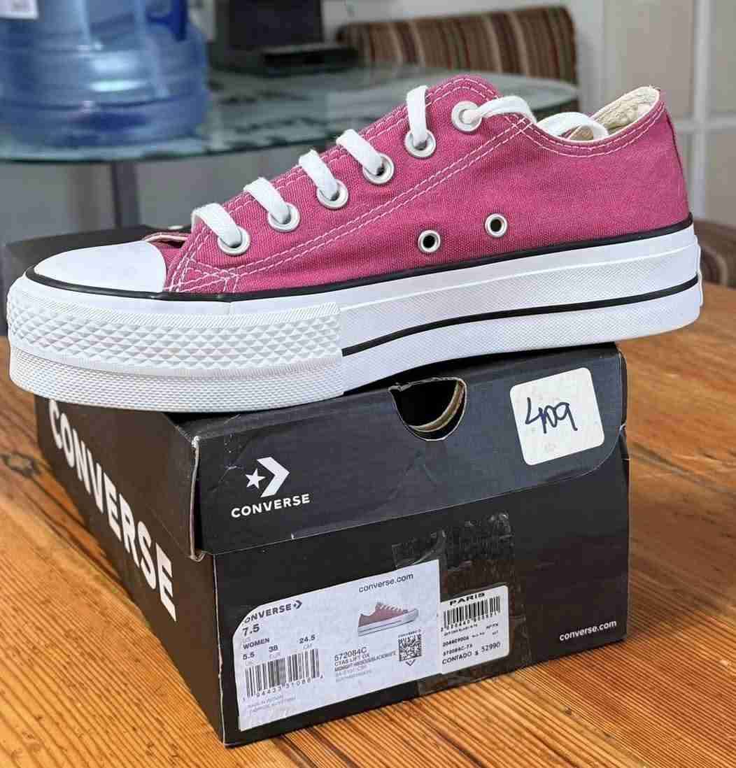 Zapatillas Converse fucsia plataforma - miniatura 2
