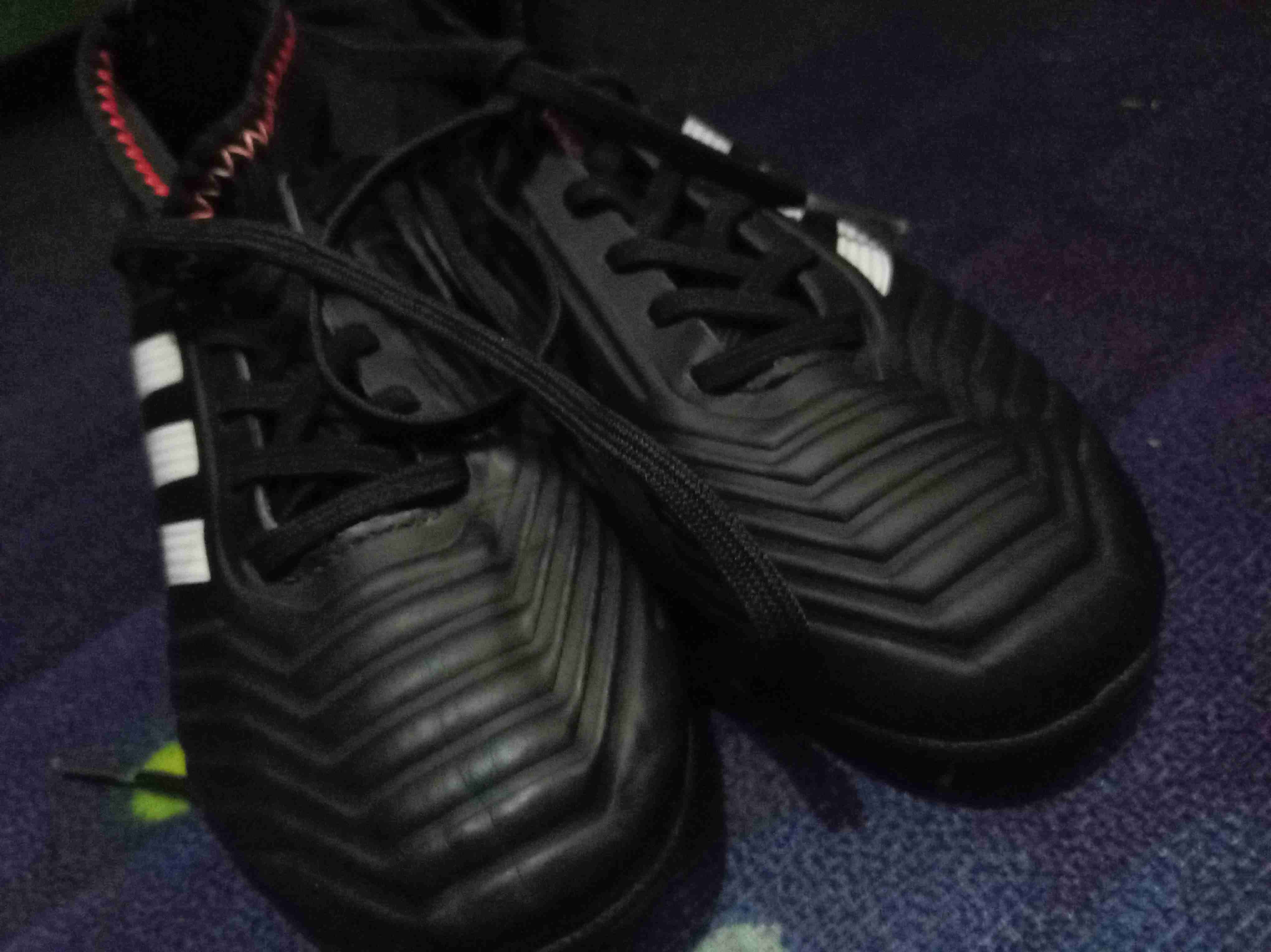 Zapatillas de fútbol Adidas negras(niño) - miniatura 6