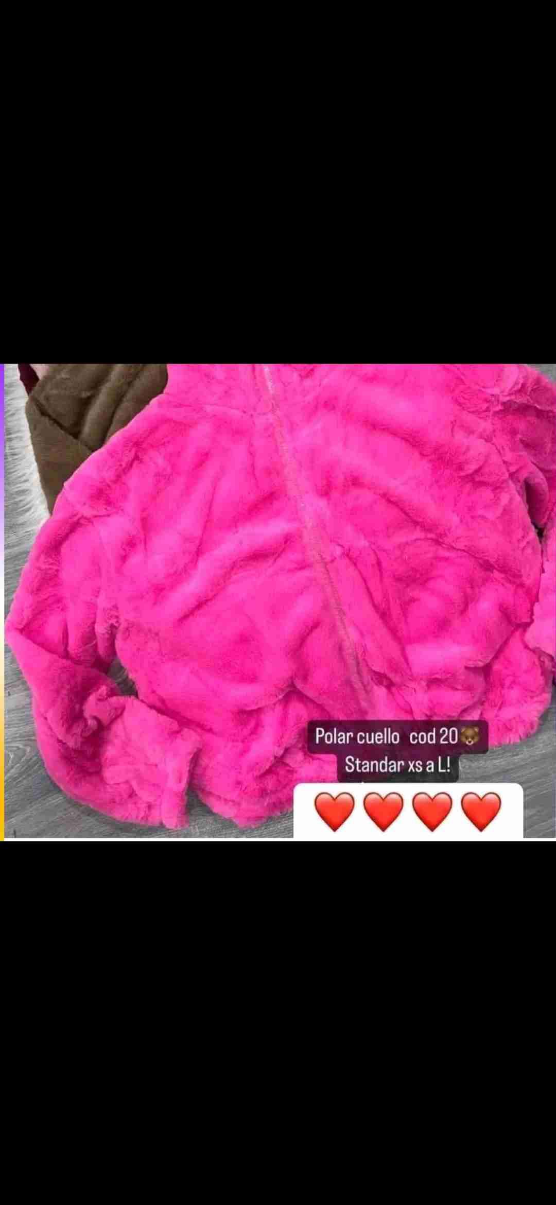 Polar rosa suave con cuello