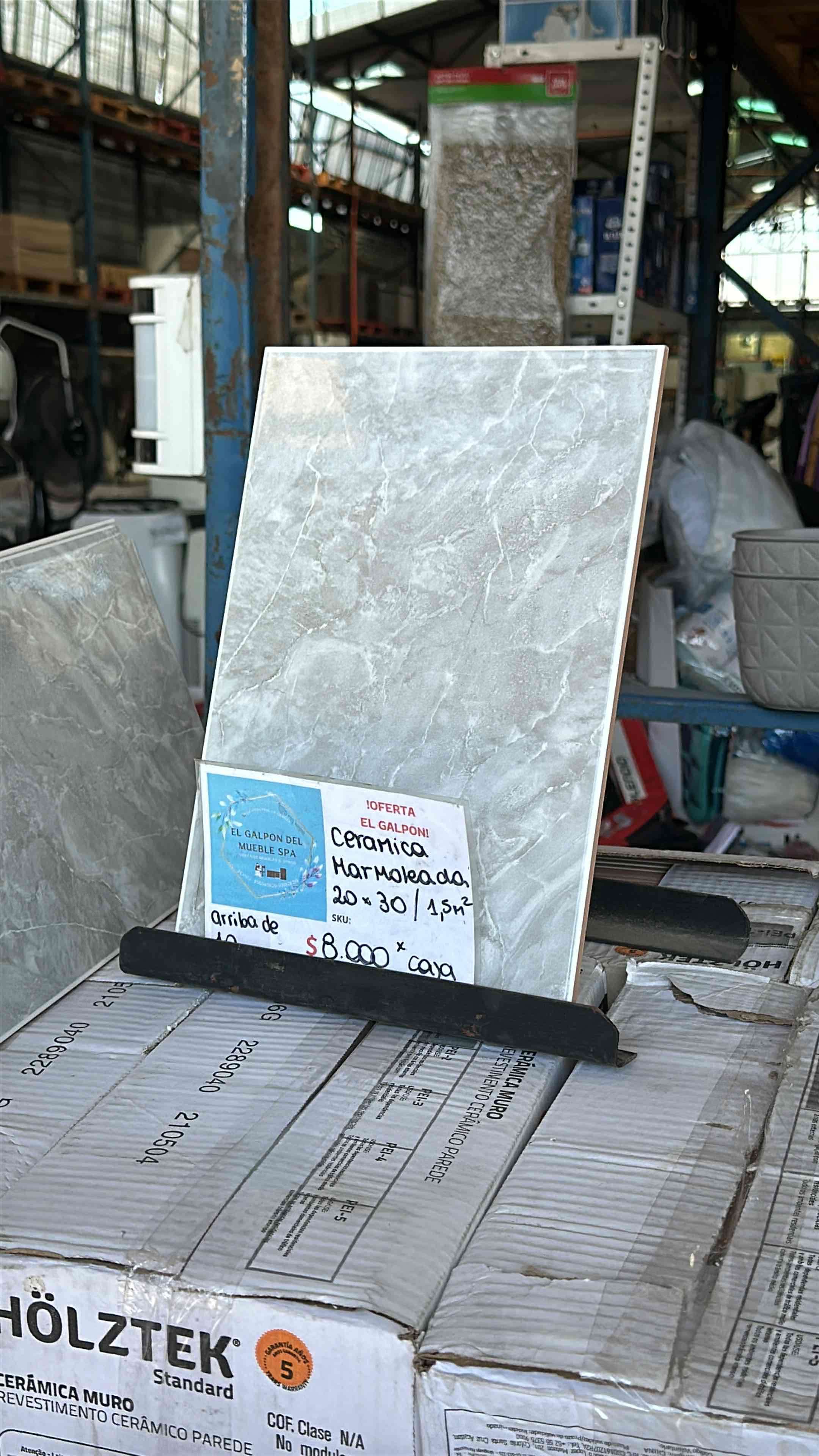 Cerámica marmoleada 20x30 cm