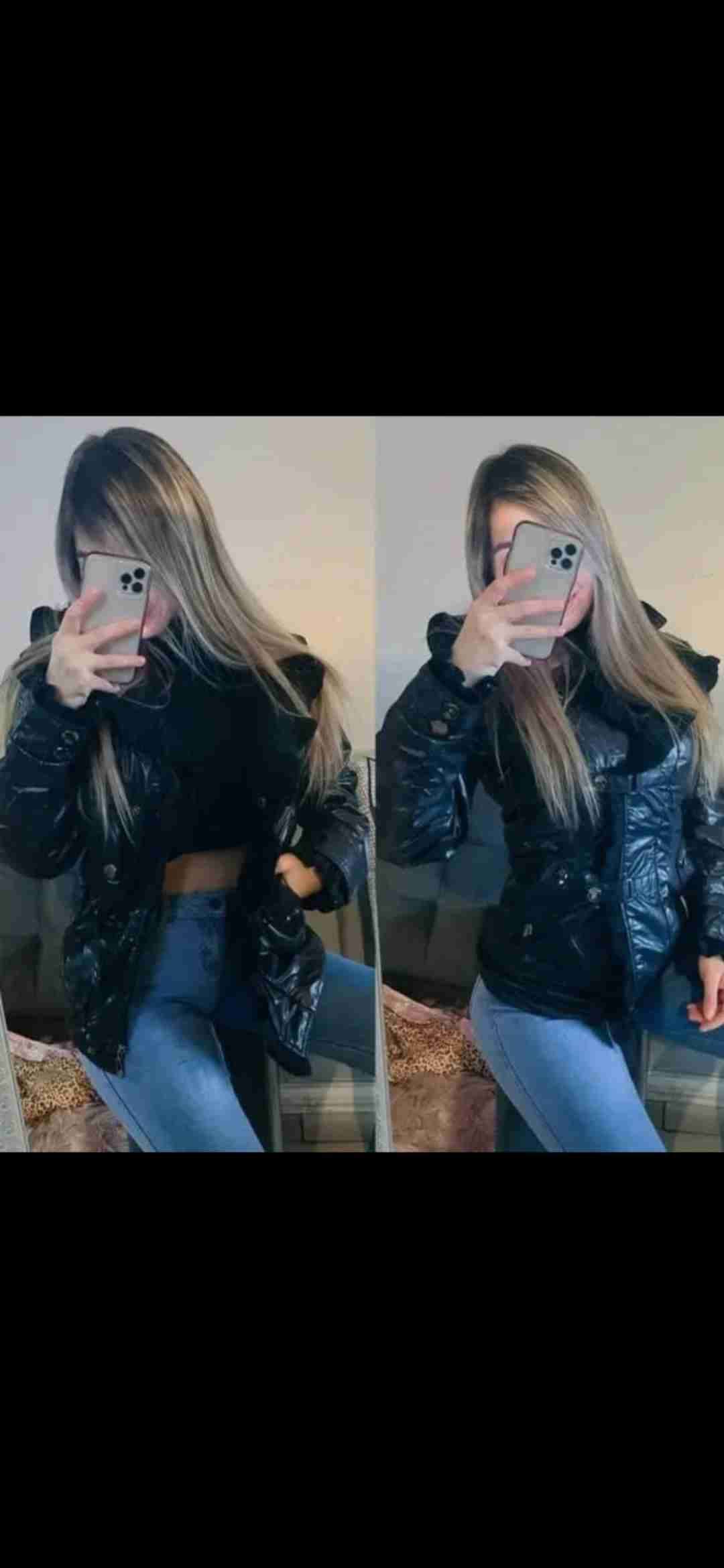 Chaqueta negra acolchada mujer - miniatura 3