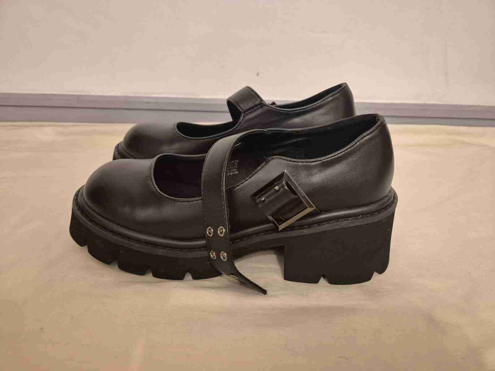 Zapatos tipo Mary Jane negros - miniatura 2