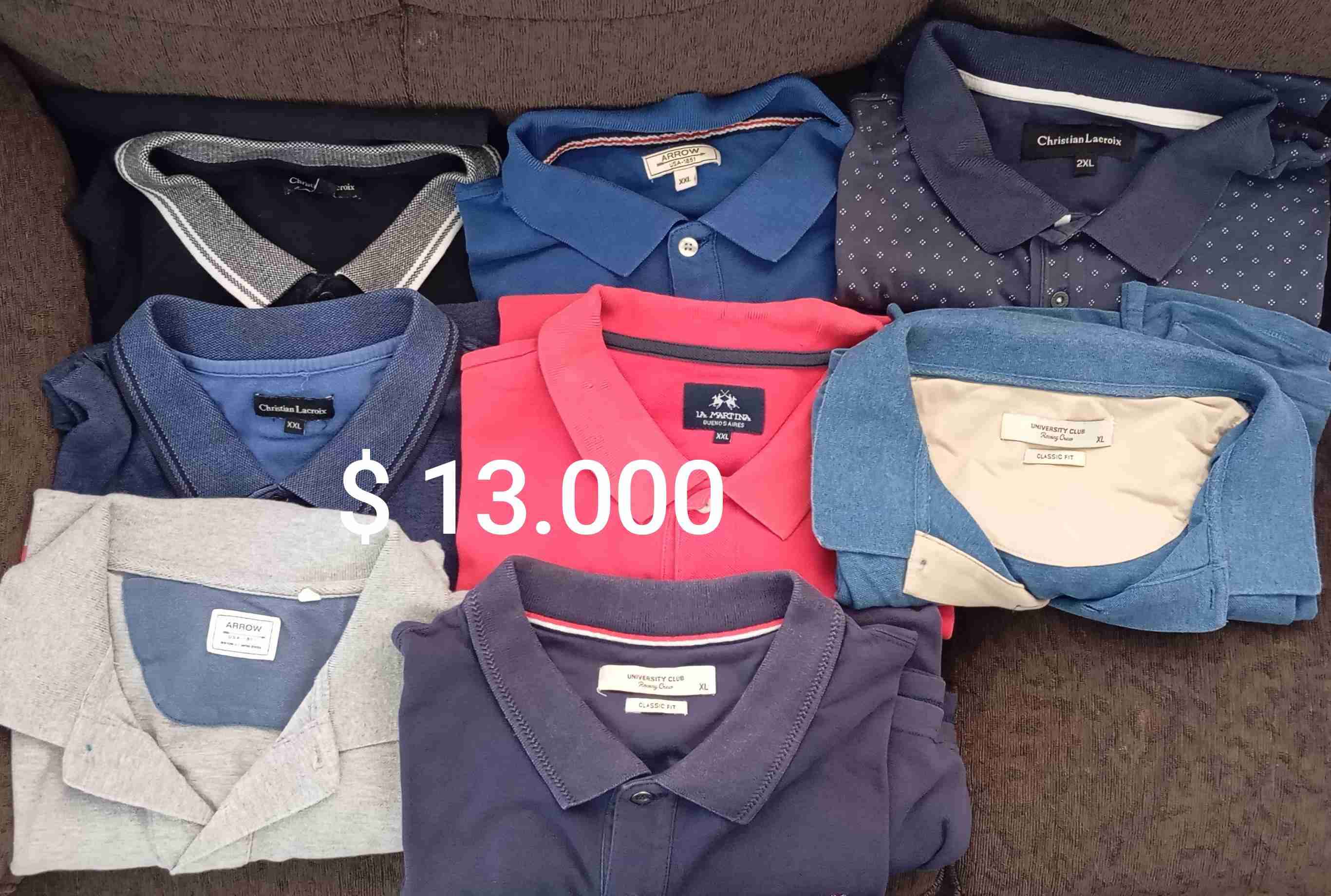 Pack de poleras casuales de hombre