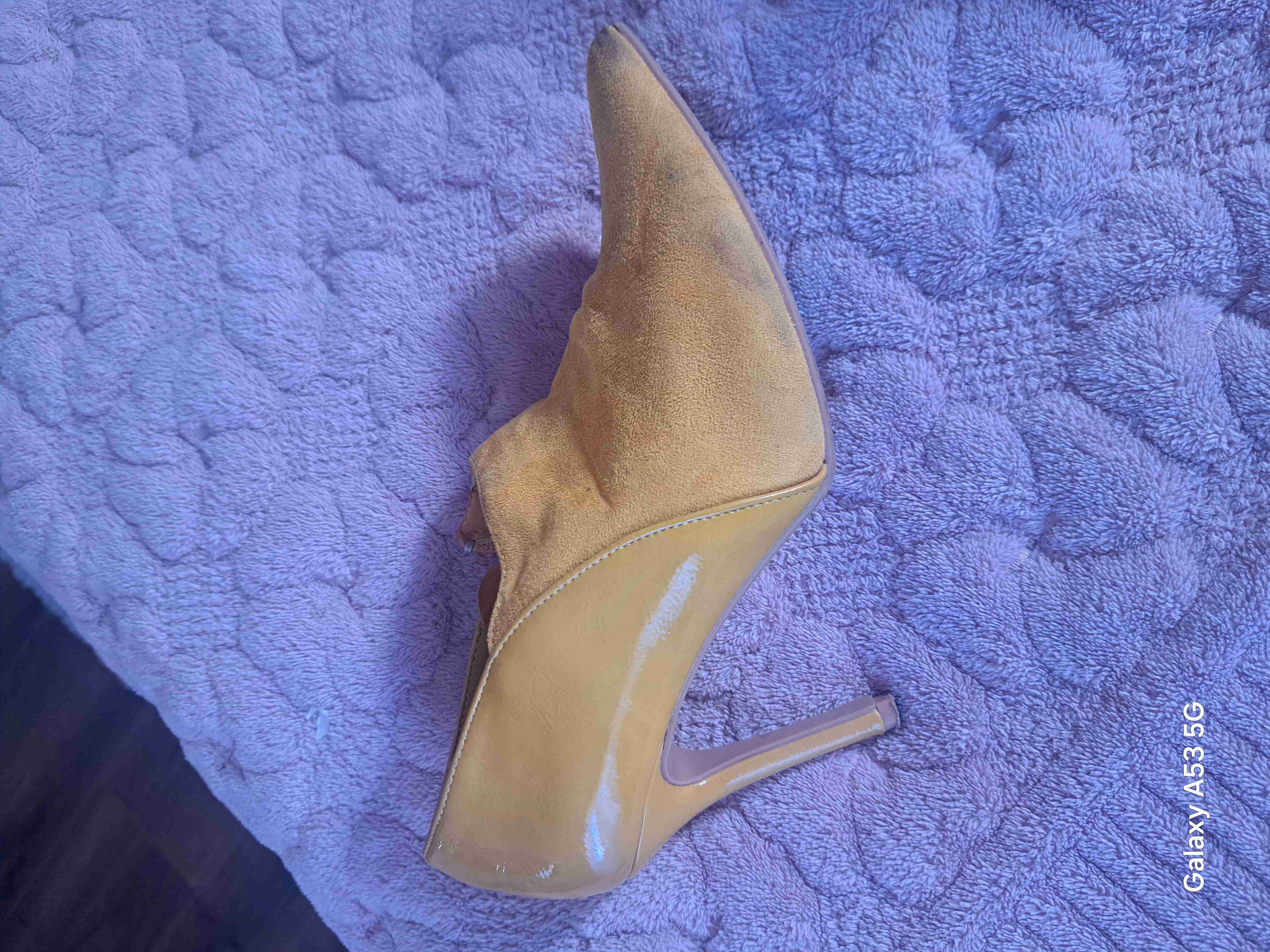 Botines de charol negro con tacón - miniatura 3