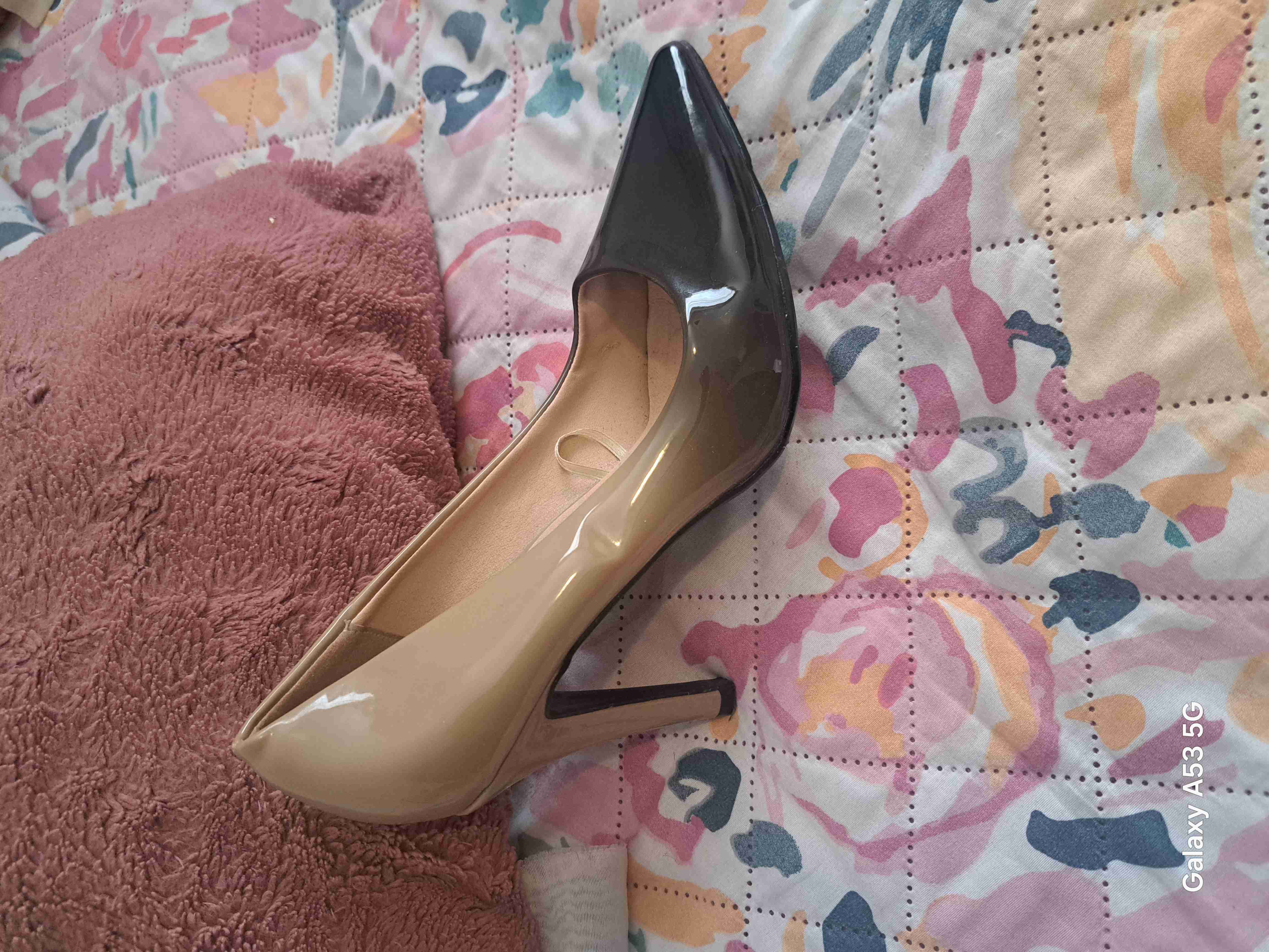 Botines de charol negro con tacón - miniatura 6