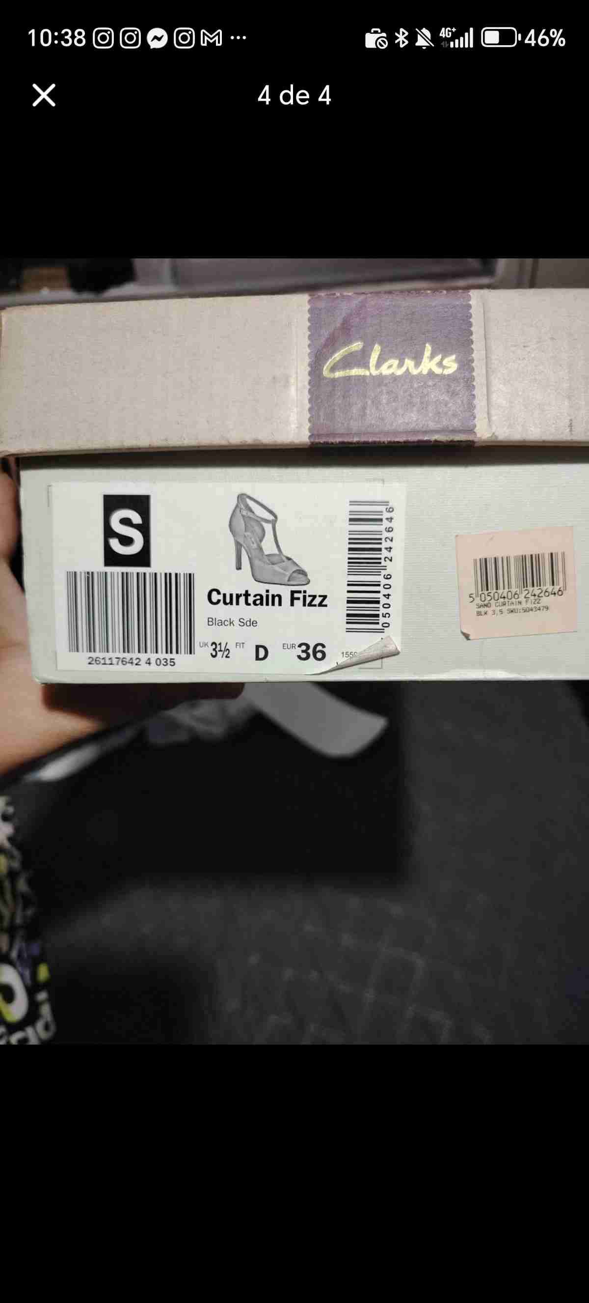 Zapatos de tacón Clarks negros
