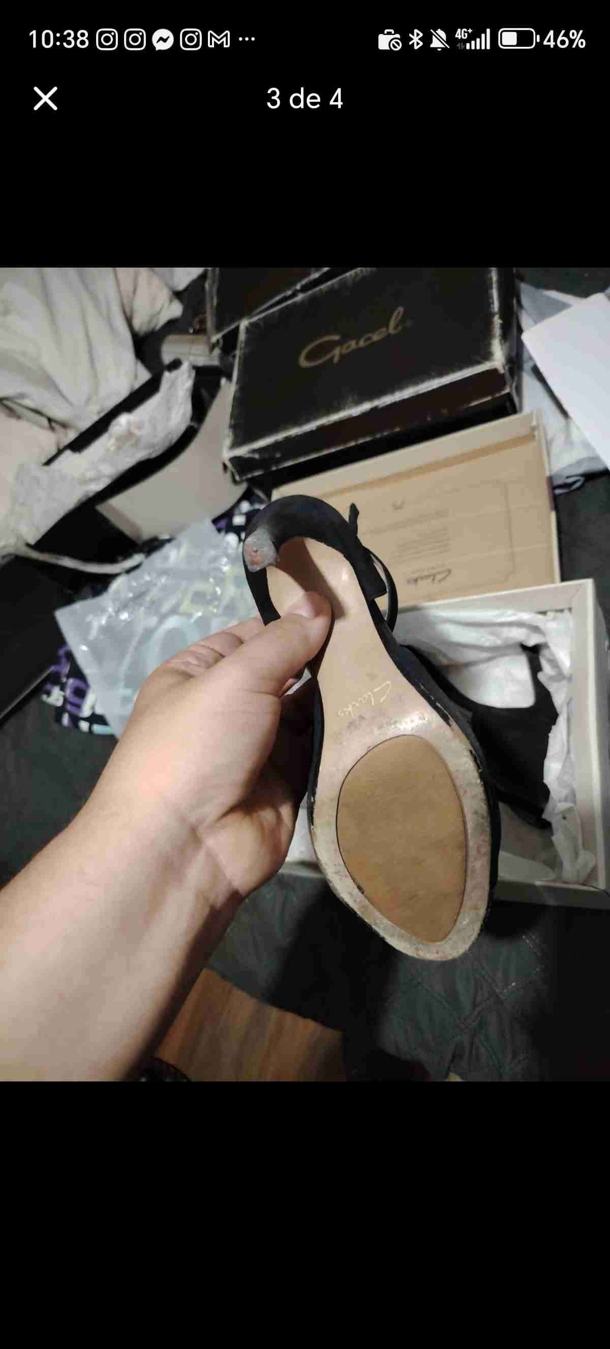 Zapatos de tacón Clarks negros - miniatura 4