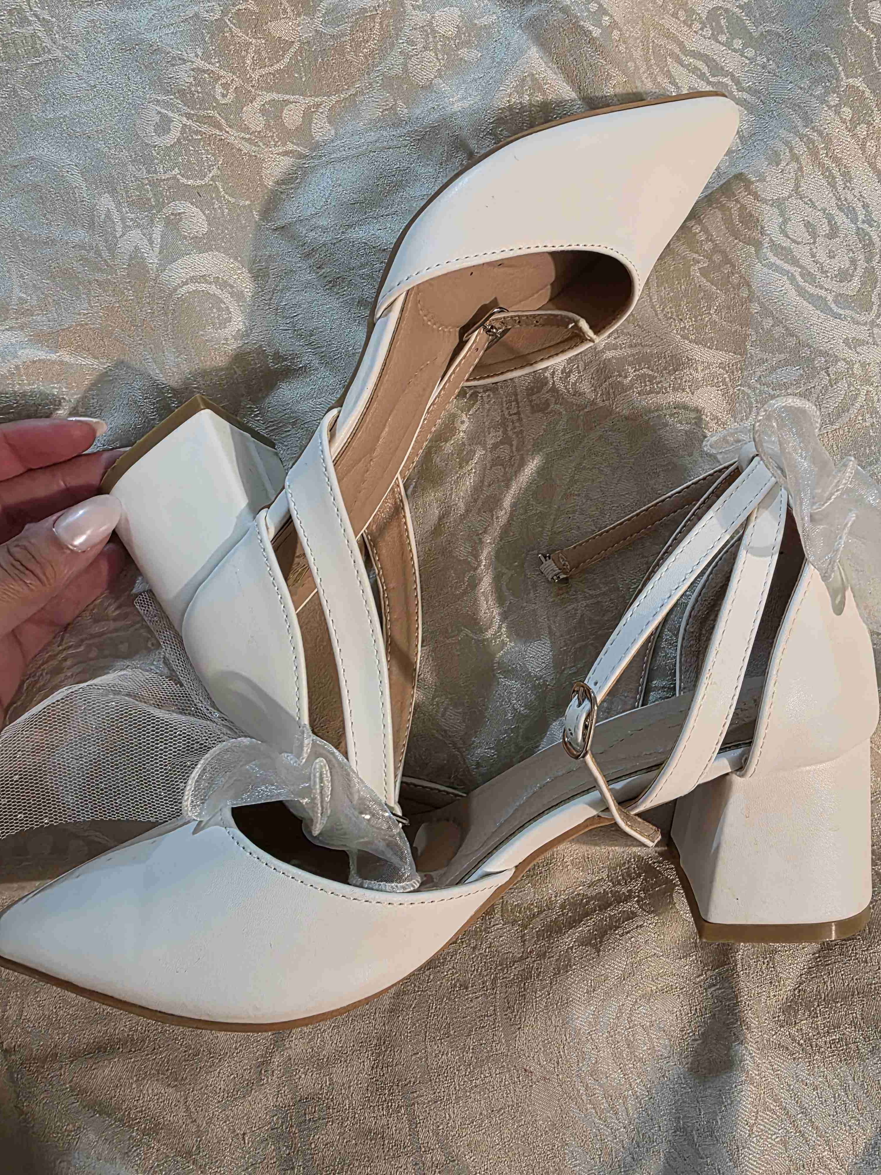 Zapatos de tacón blancos (novia) - miniatura 2