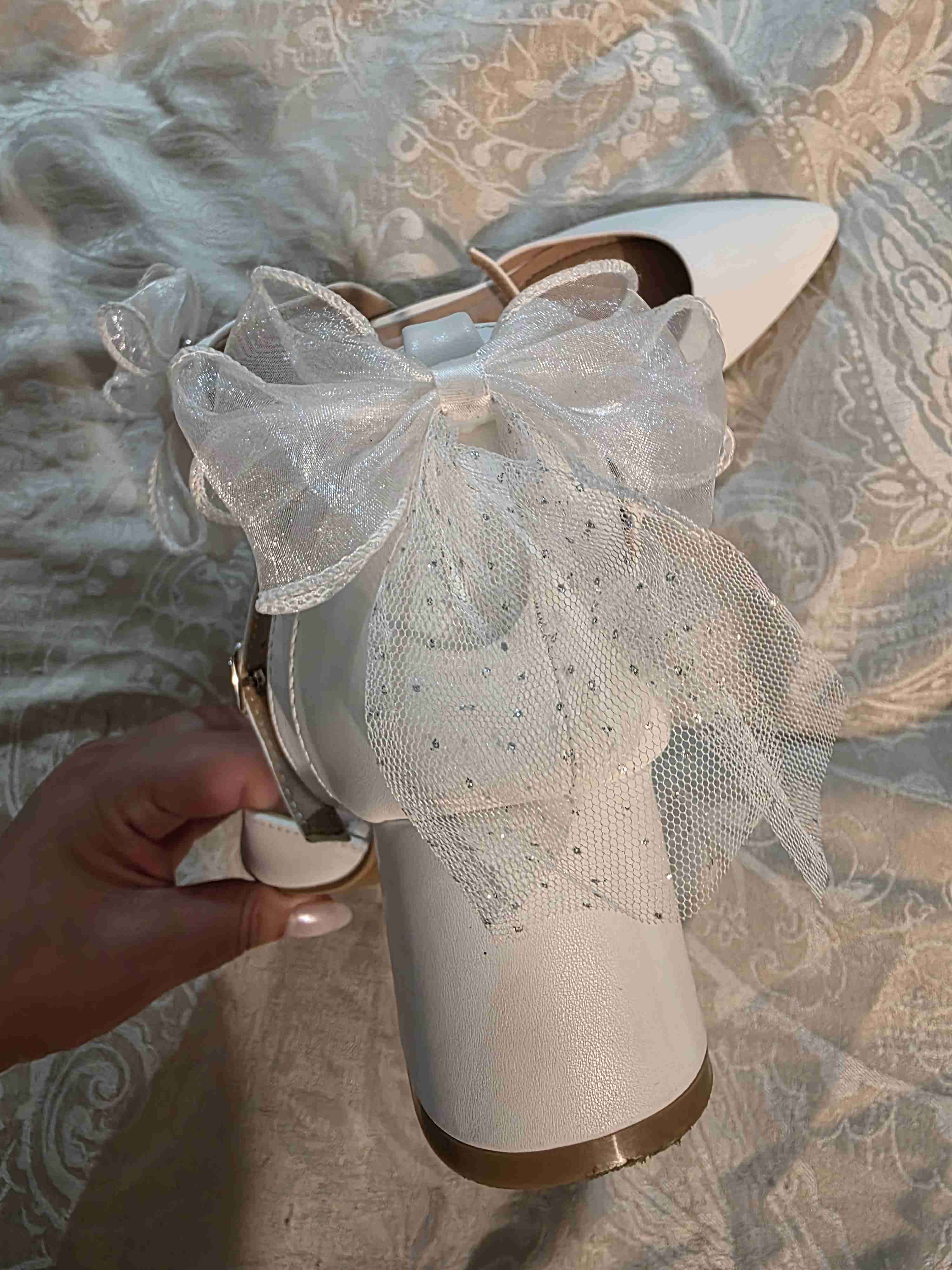 Zapatos de tacón blancos (novia) - miniatura 6