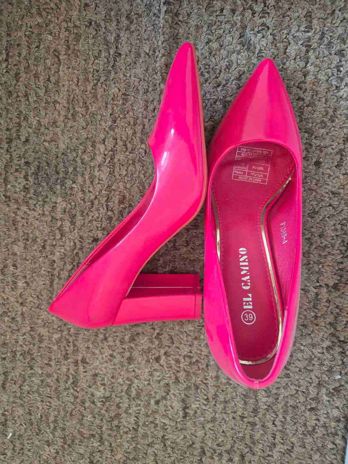 Zapatos de taco alto fucsia - miniatura 3