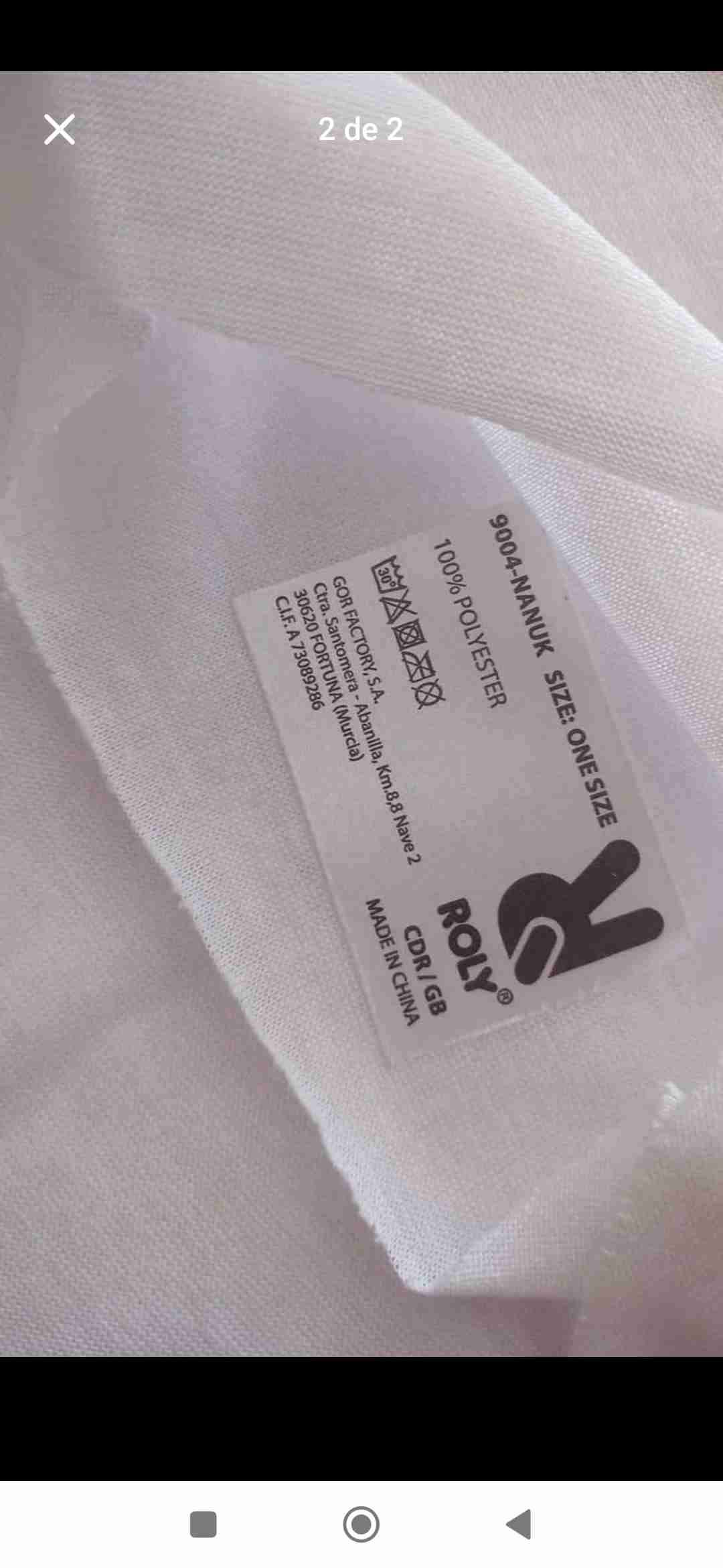 Cuello multifuncional Nanuk color blanco - miniatura 2