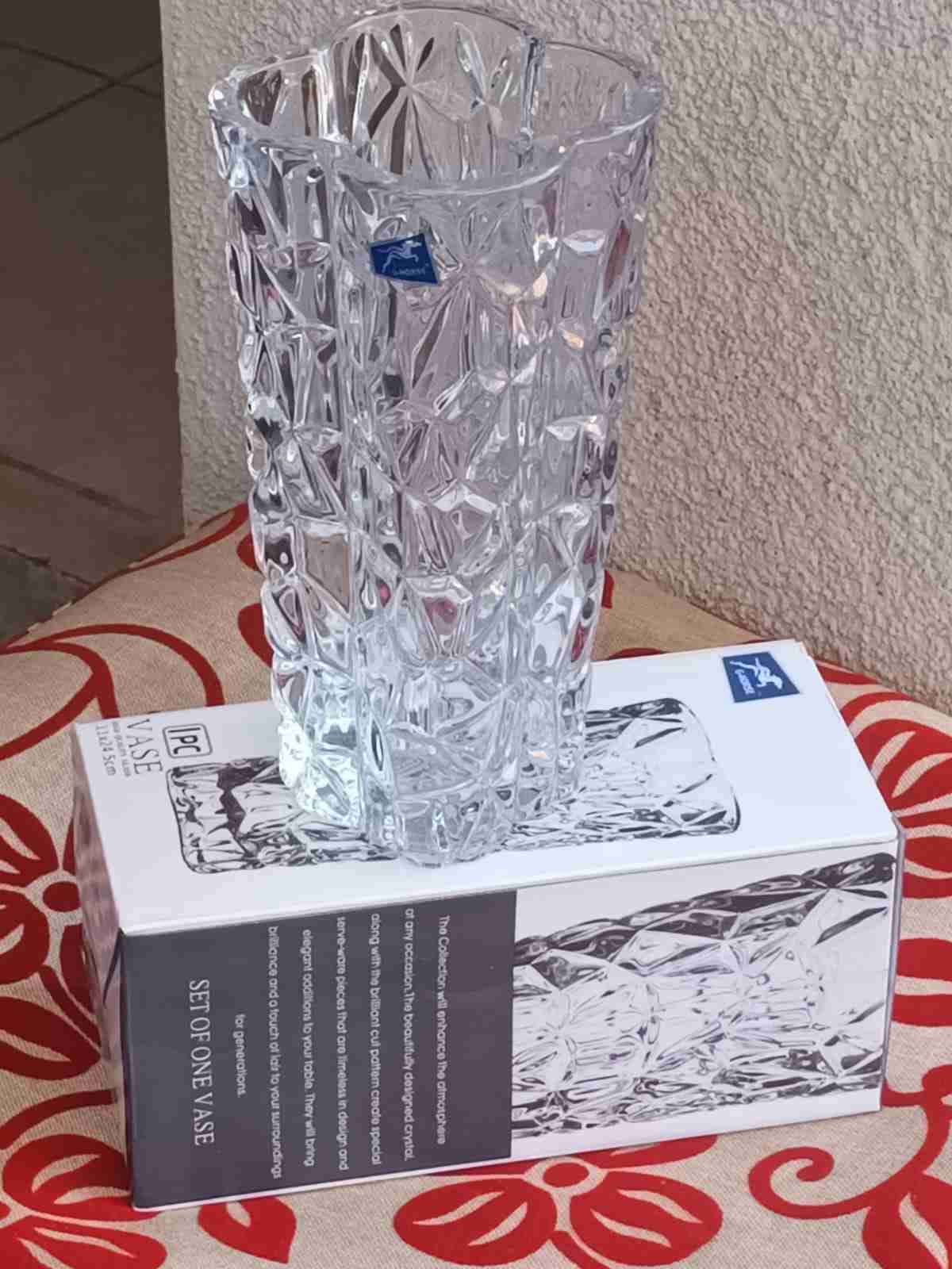 Florero de cristal 24,5 cm