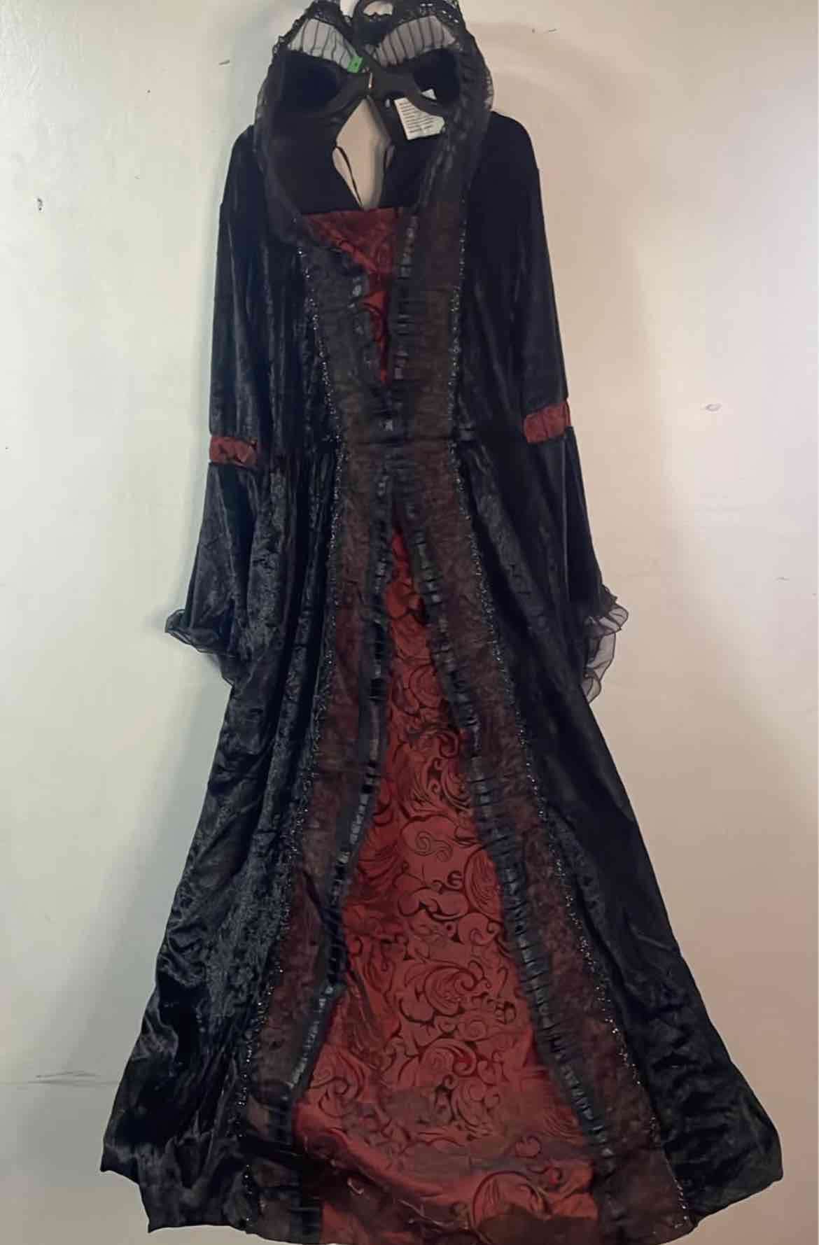 Disfraz medieval negro y rojo talla 10 - 2