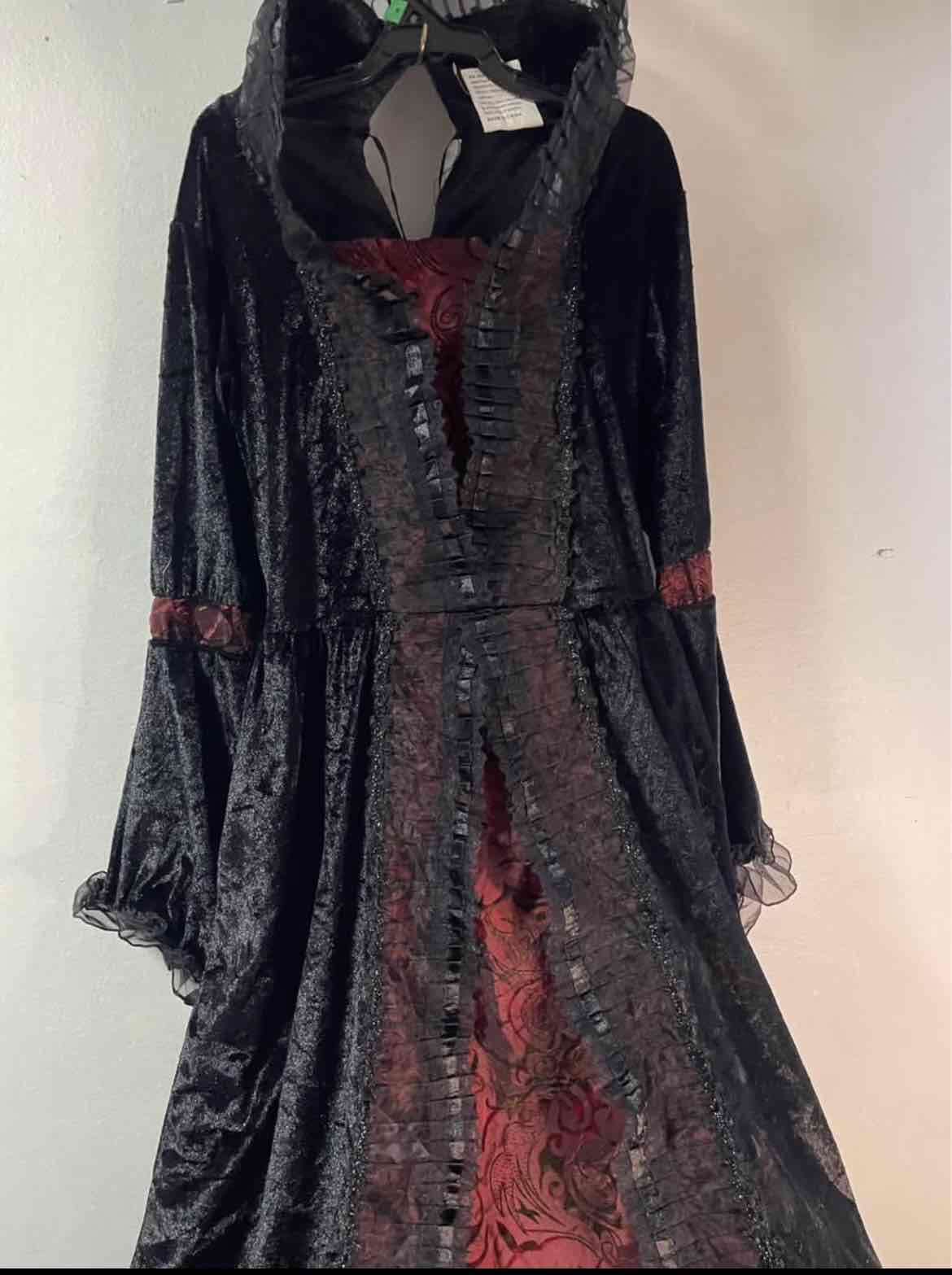 Disfraz medieval negro y rojo talla 10 - 3