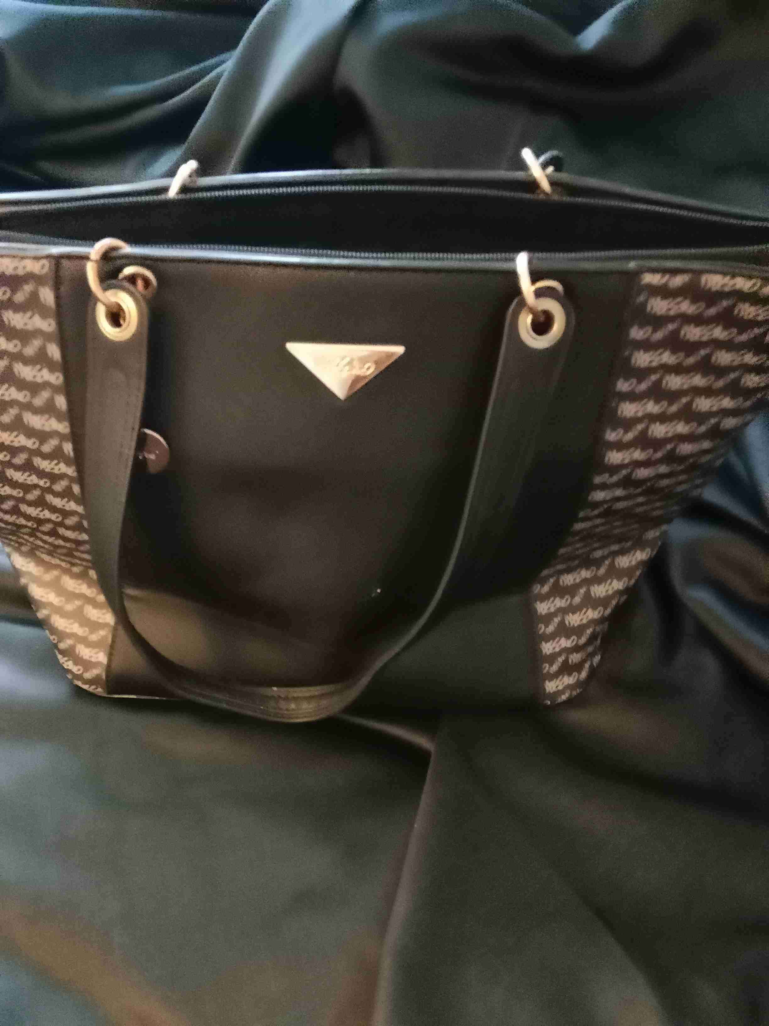 Bolso negro con diseñoMossimo - miniatura 3