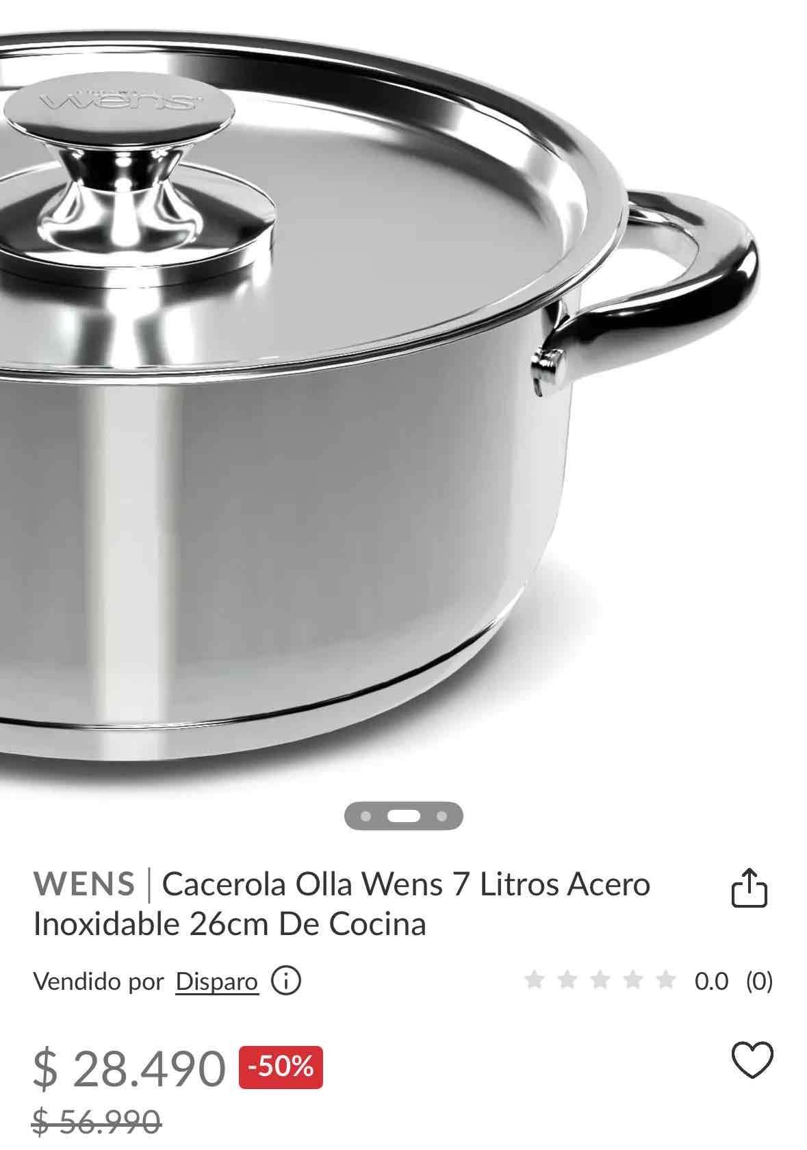 Olla de acero inoxidable Wens 26cm - miniatura 3