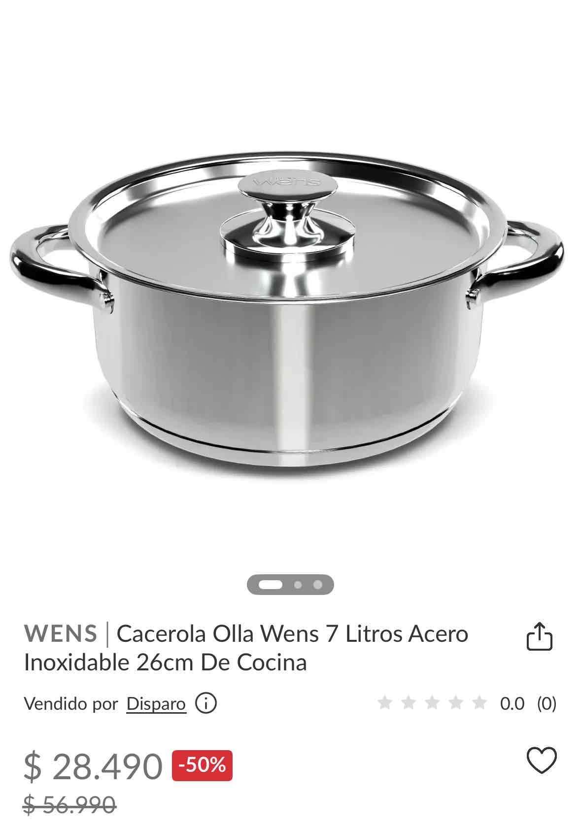 Olla de acero inoxidable Wens 26cm - miniatura 4