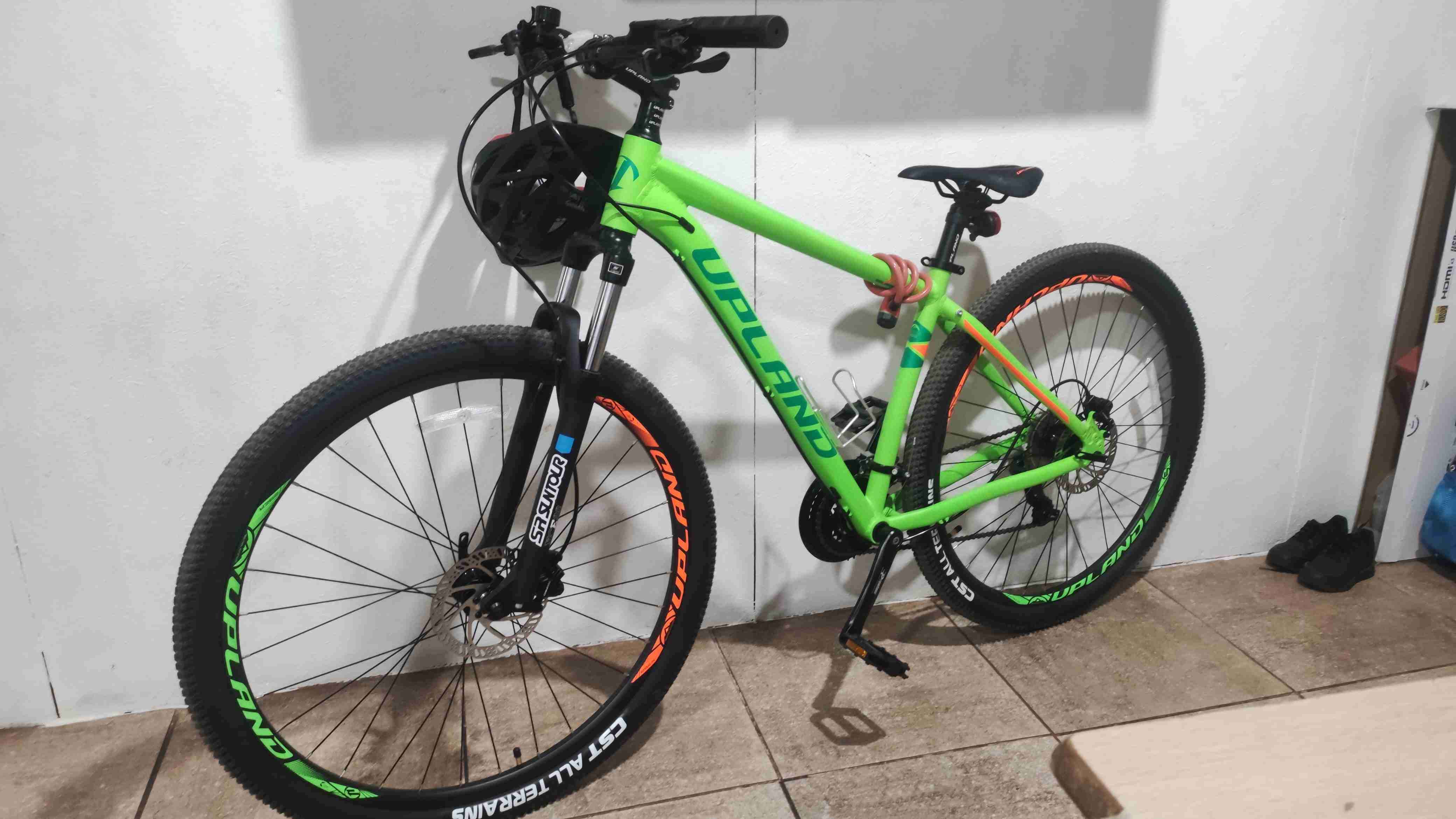 Bicicleta montaña Upland verde - miniatura 2