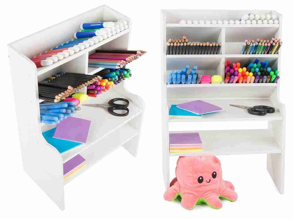 Organizador de escritorio blanco