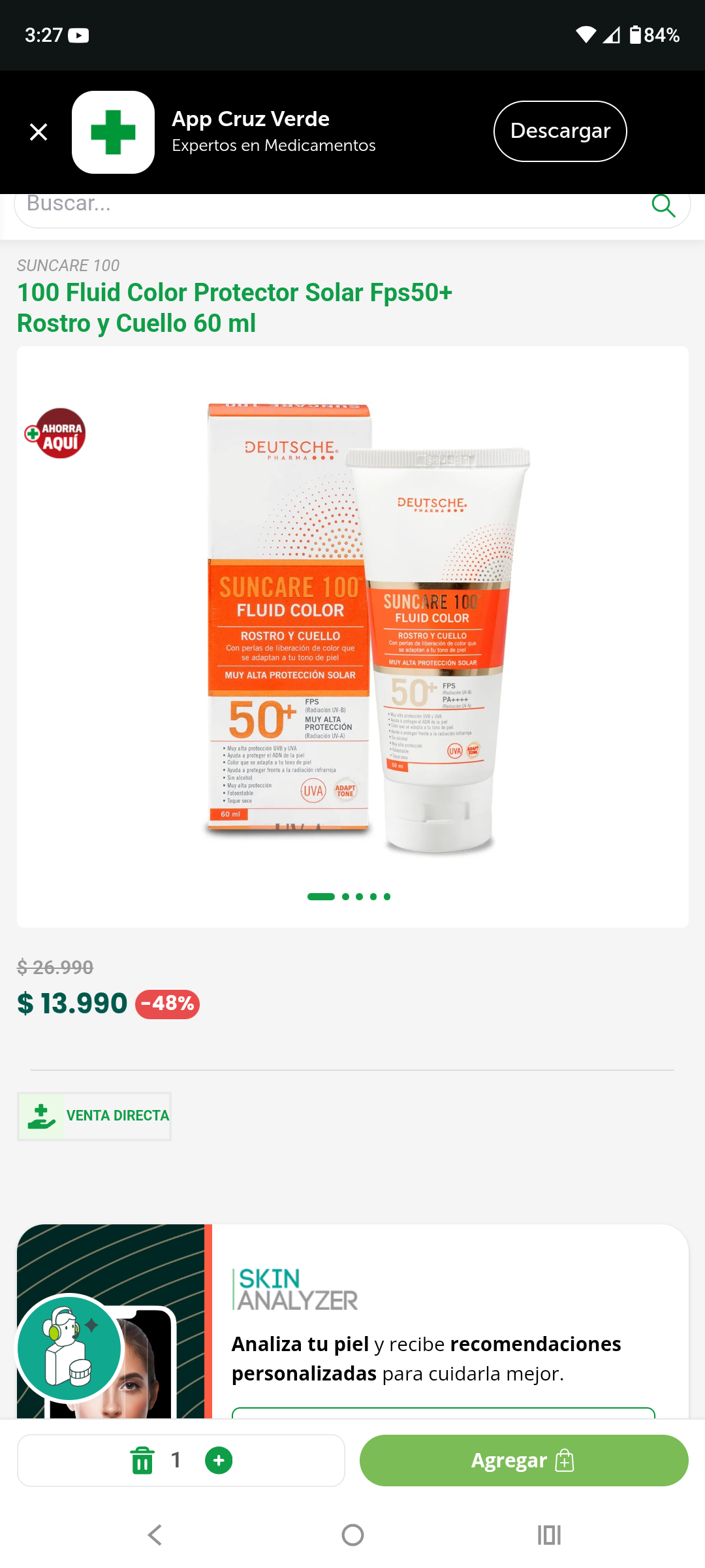 Protector solar Suncare 100+ 50ml - miniatura 4