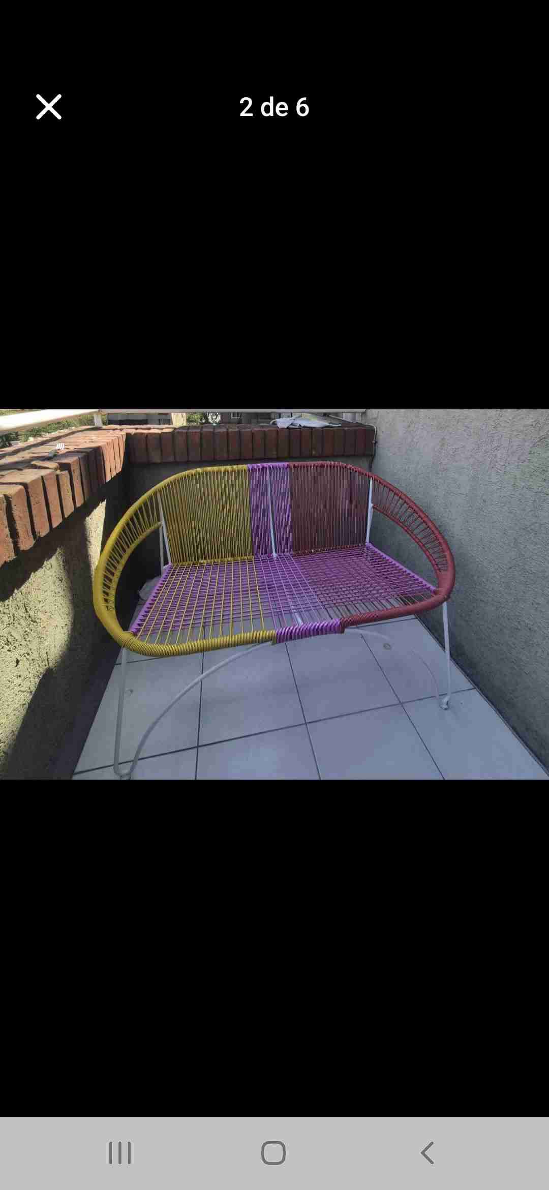 sofa de terraza estilo acapulco - miniatura 2