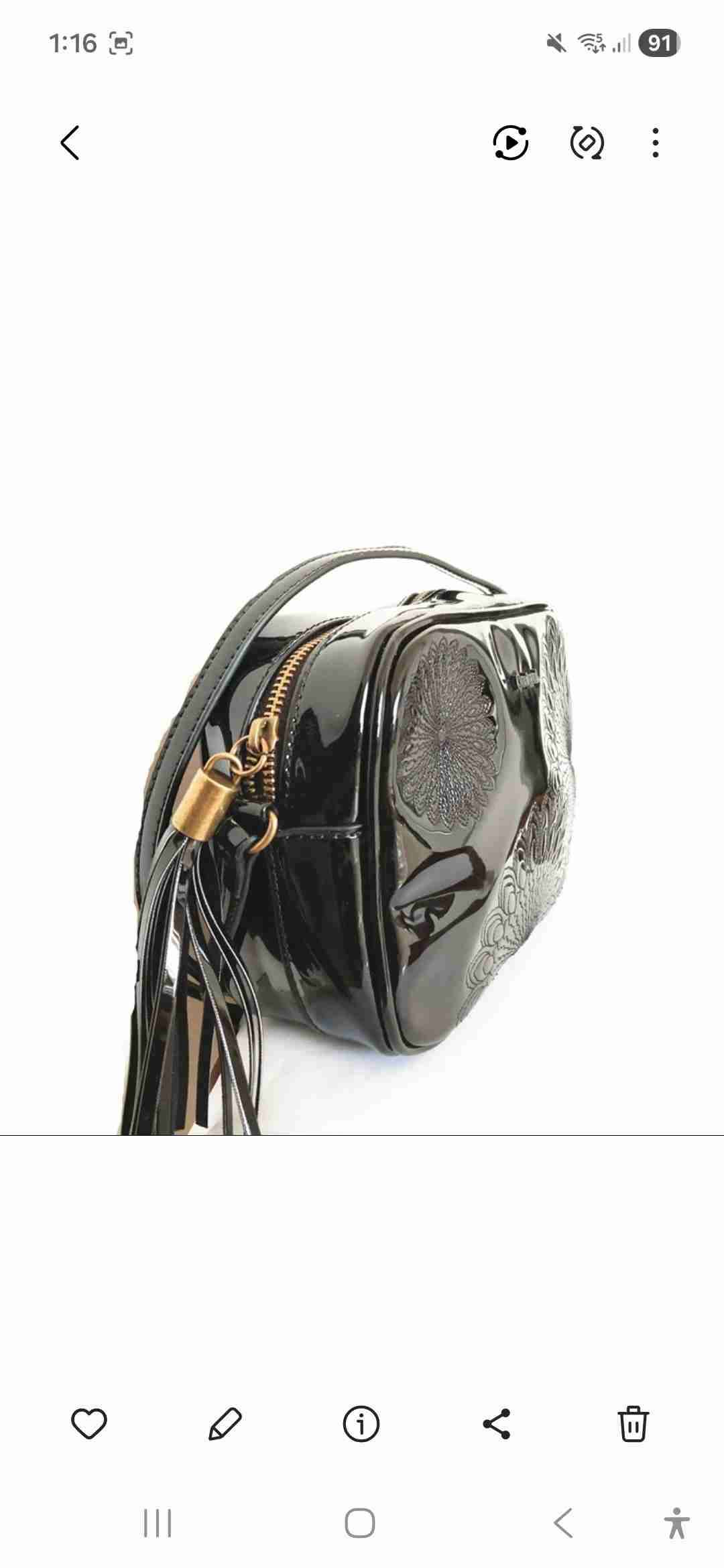 Cartera crossbody negra Desigual - miniatura 3