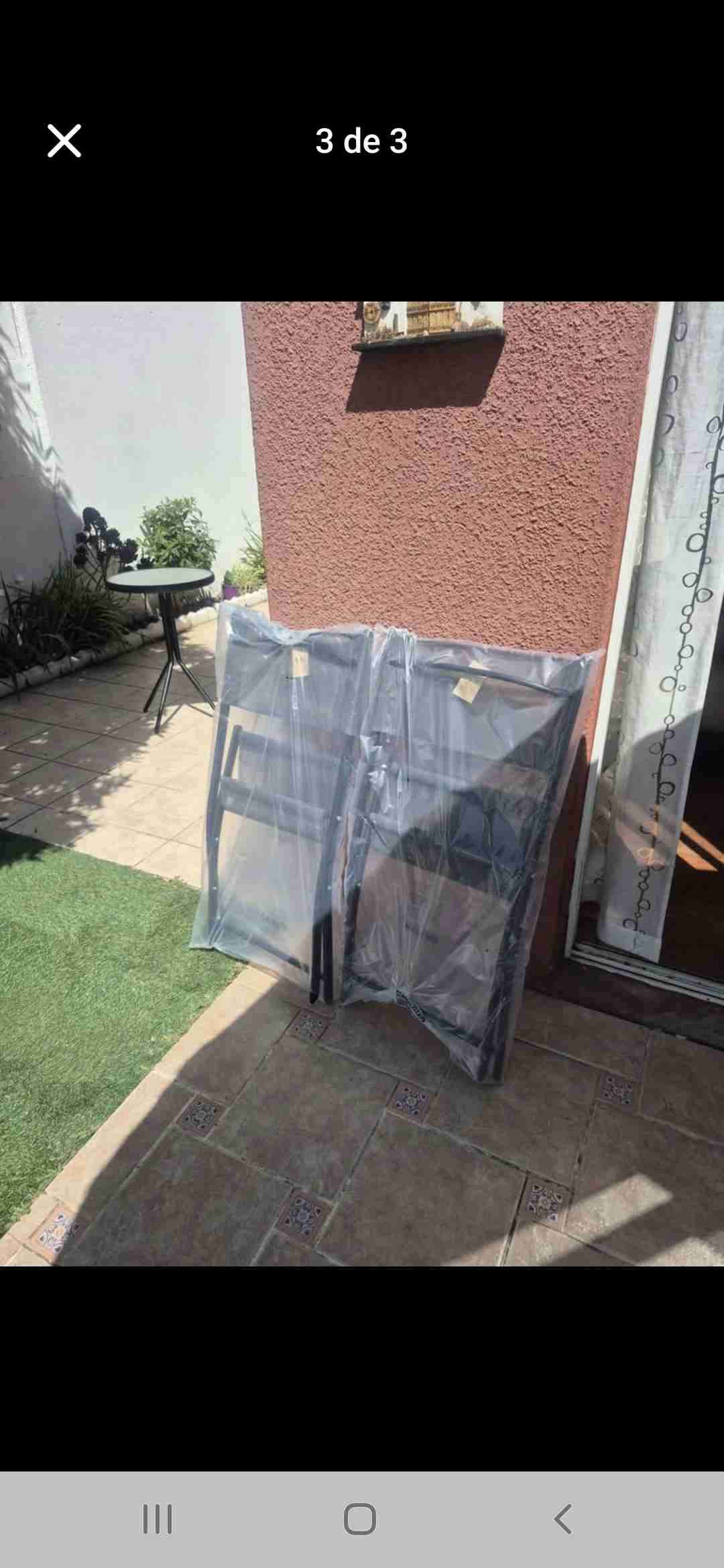Silla plegable de terraza estilo outzen nuevas!! - miniatura 3