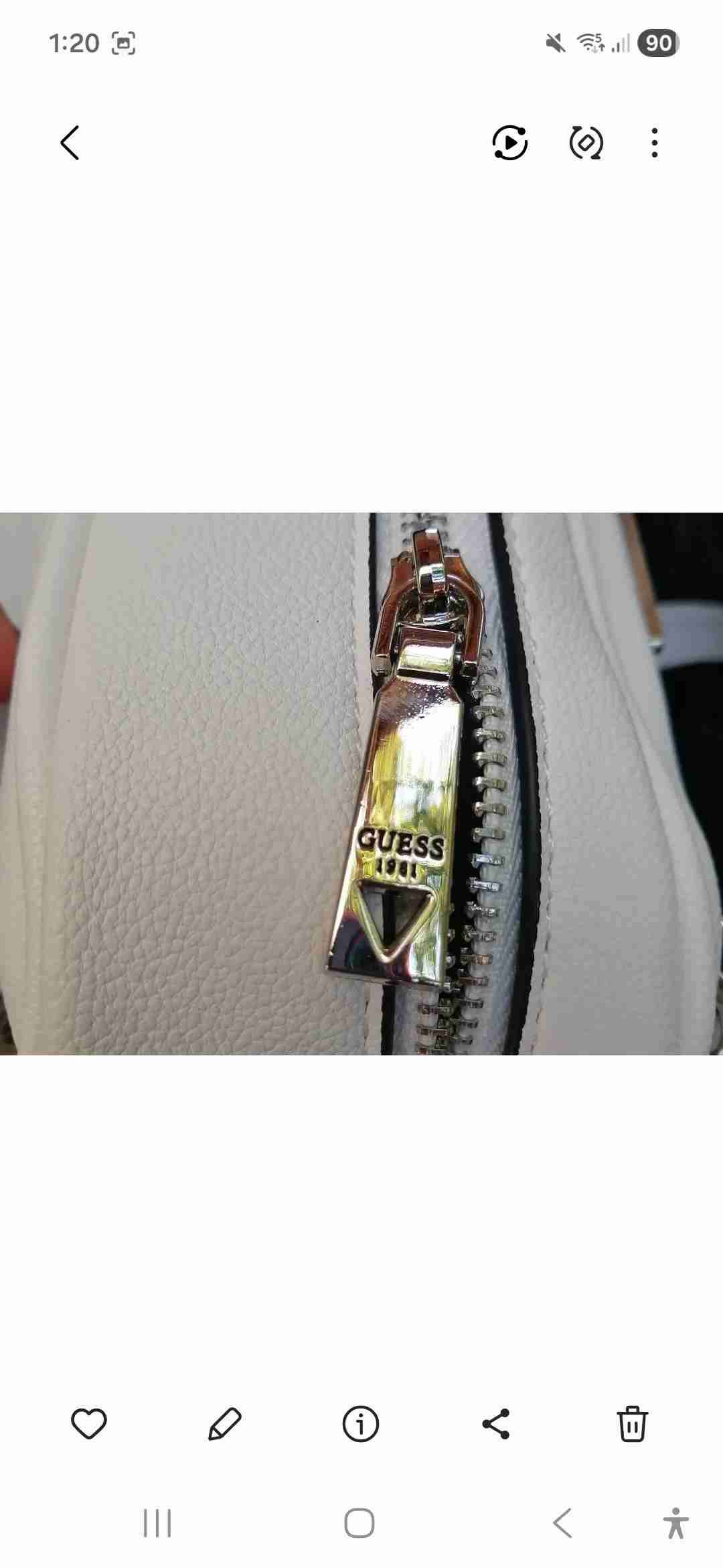 Cartera crossbody blanca Guess - miniatura 4