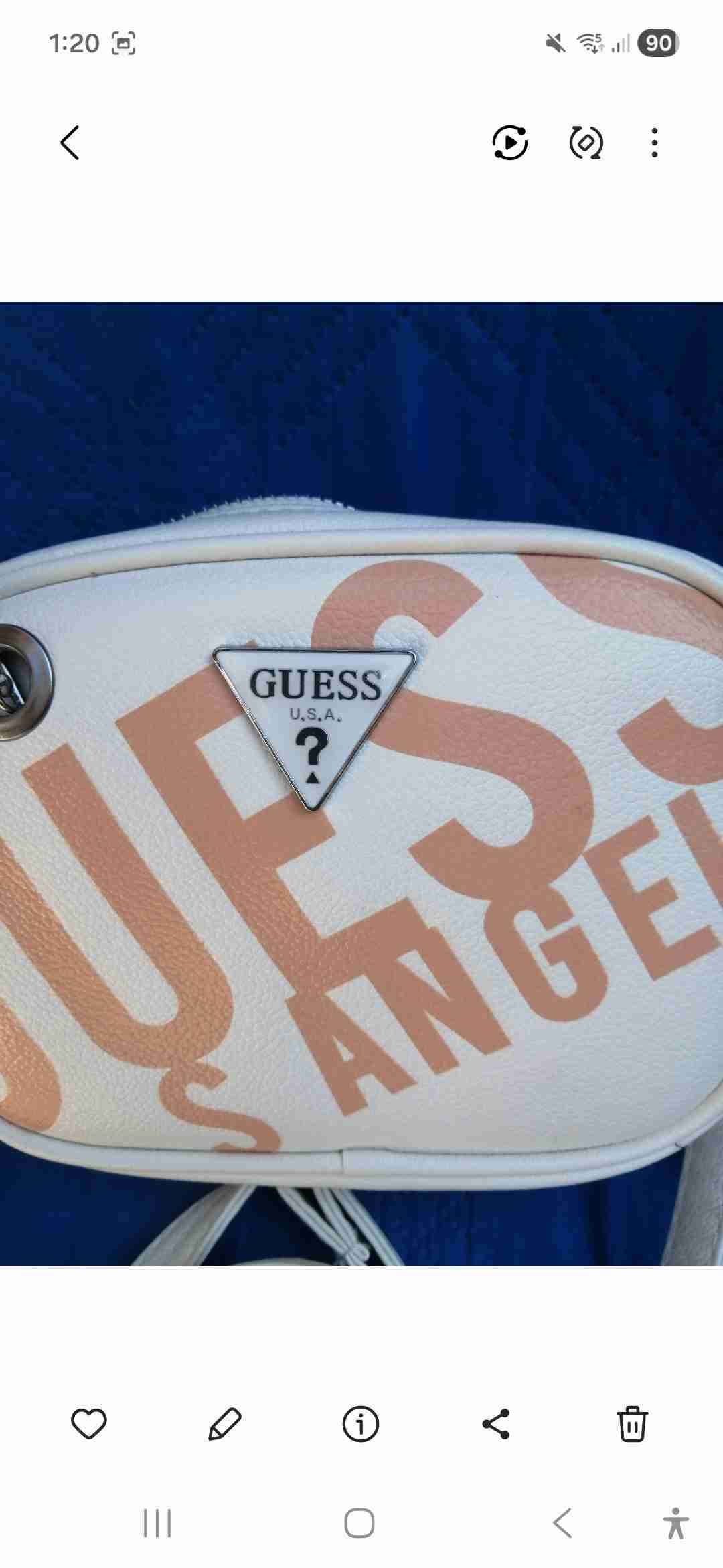 Cartera crossbody blanca Guess - miniatura 6