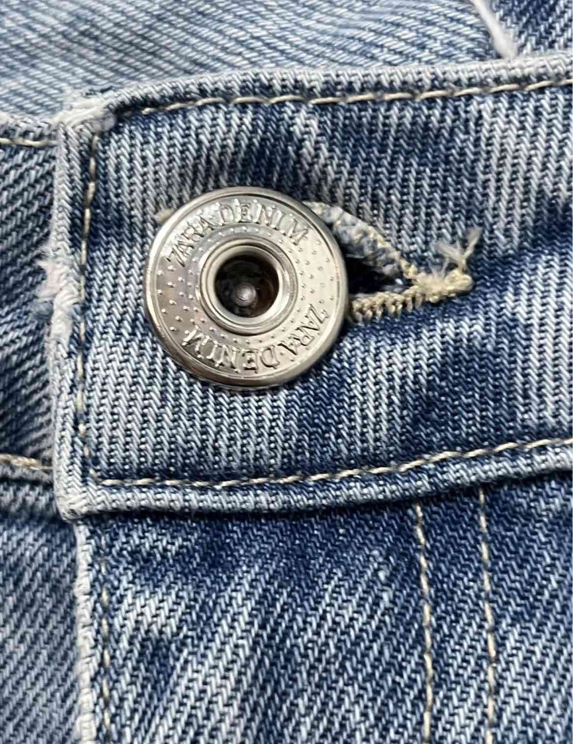 Jeans azules corte recto - 3