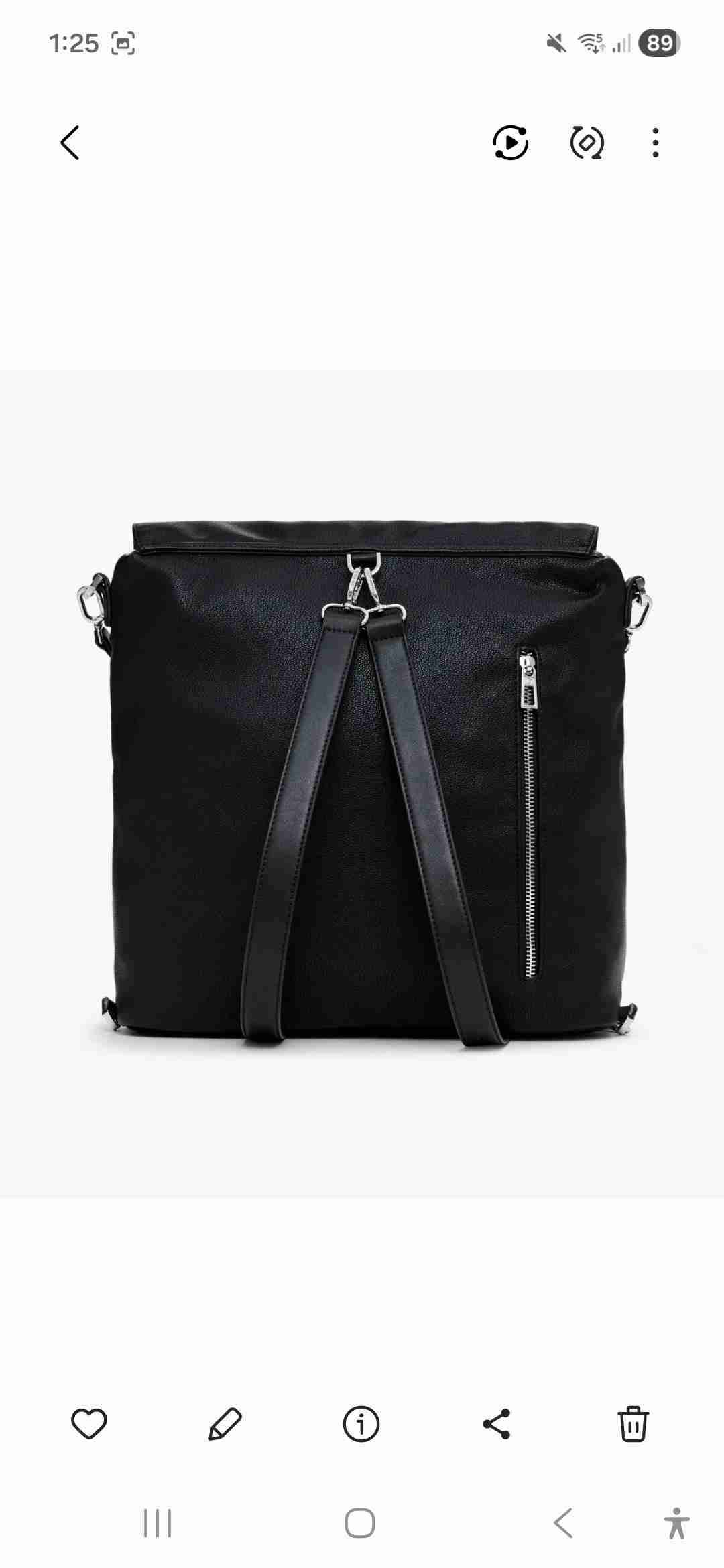 Cartera mochila negra Mickey Desigual - miniatura 2