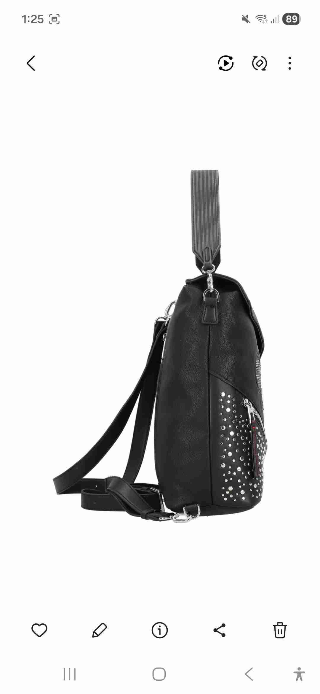 Cartera mochila negra Mickey Desigual - miniatura 3