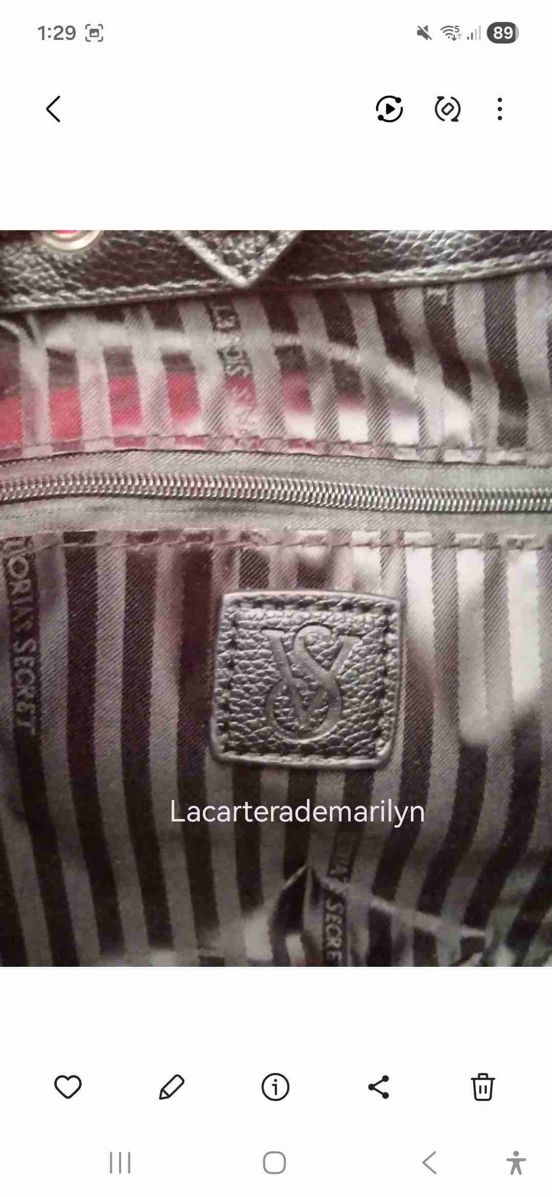 Bombonera bolso cartera victoria secret - miniatura 3