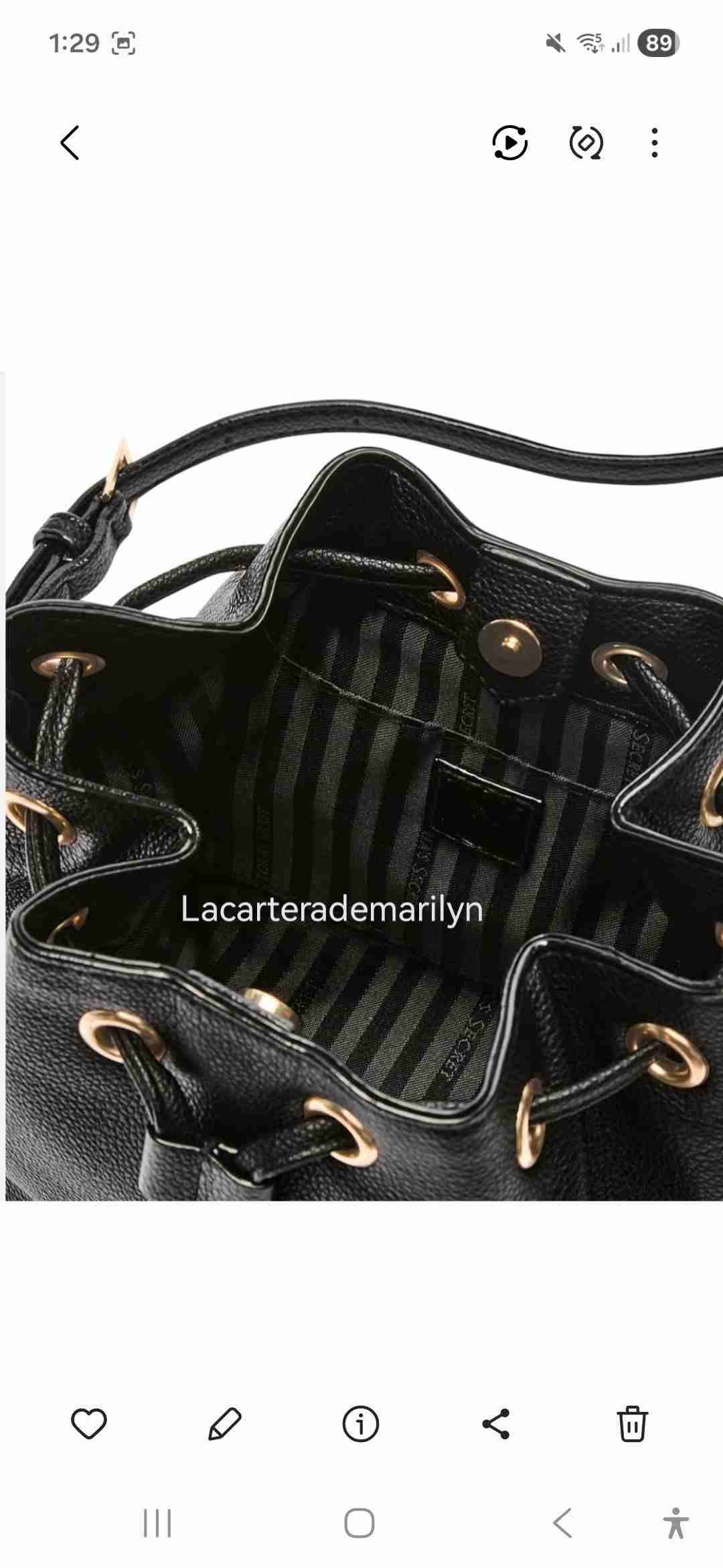 Bombonera bolso cartera victoria secret - miniatura 5