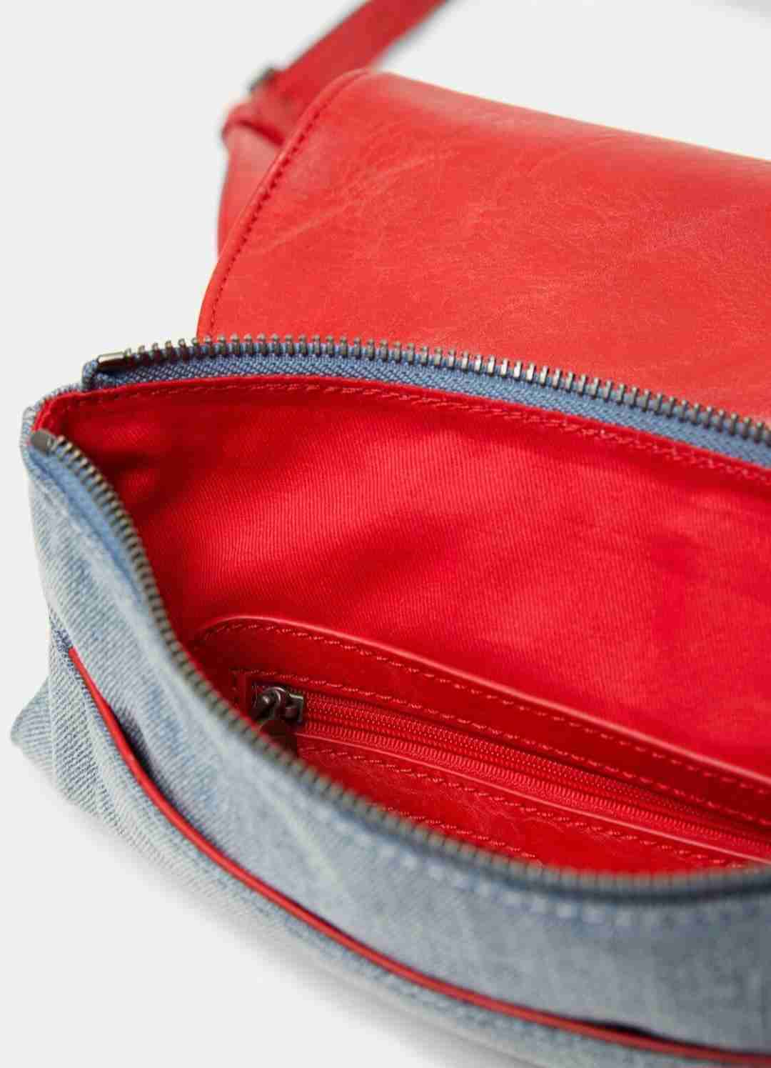 Mochila Desigual jeans bordada roja y azul - miniatura 5