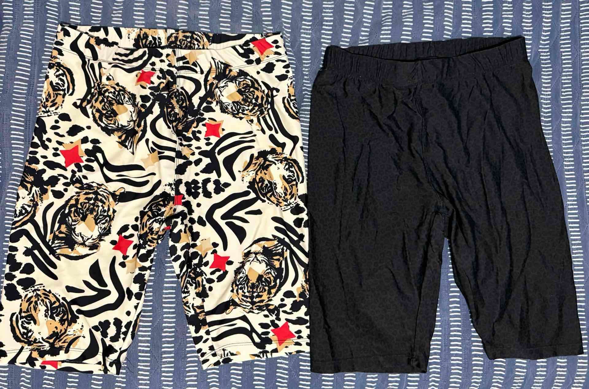 Shorts de mujer estampados y negro
