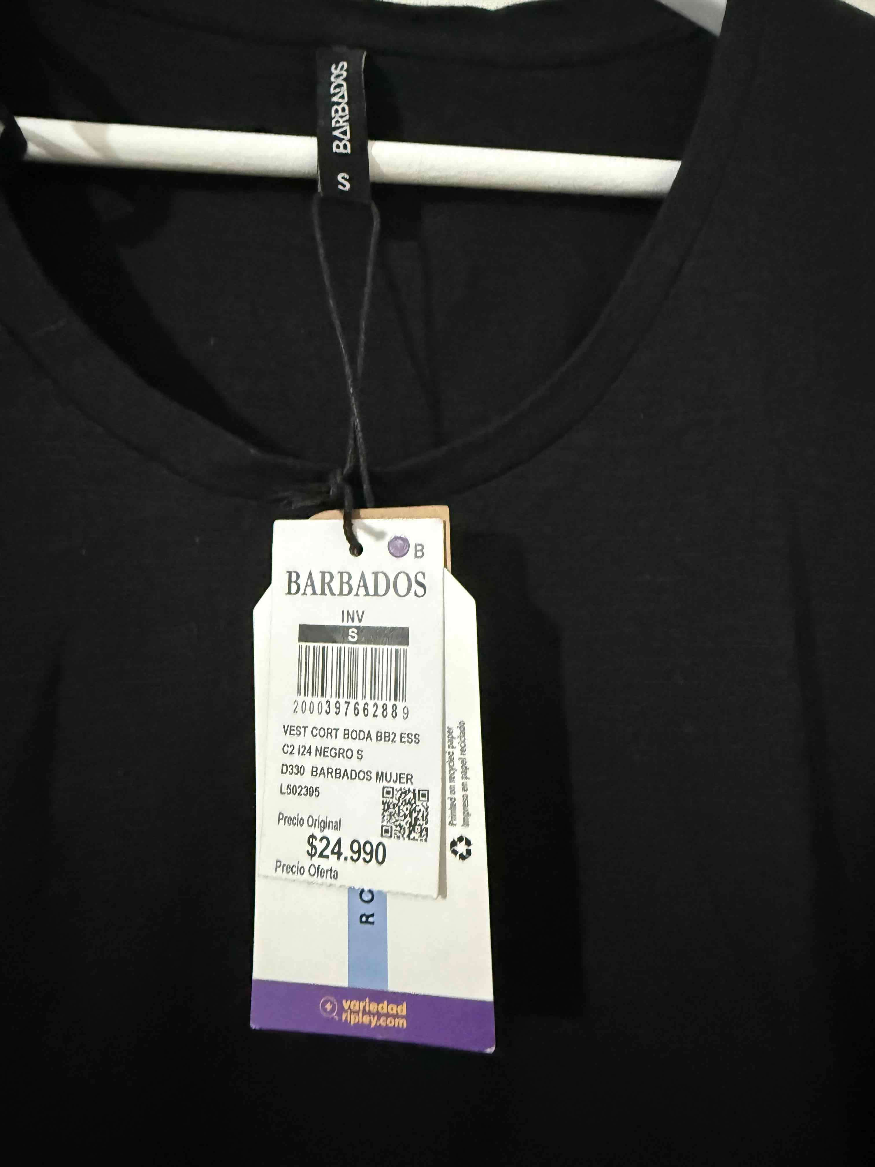 Vestido negro Barbados con etiquetas - miniatura 2