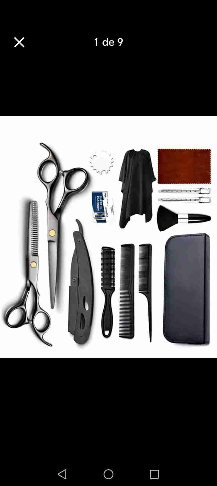 Set de herramientas para peluquería