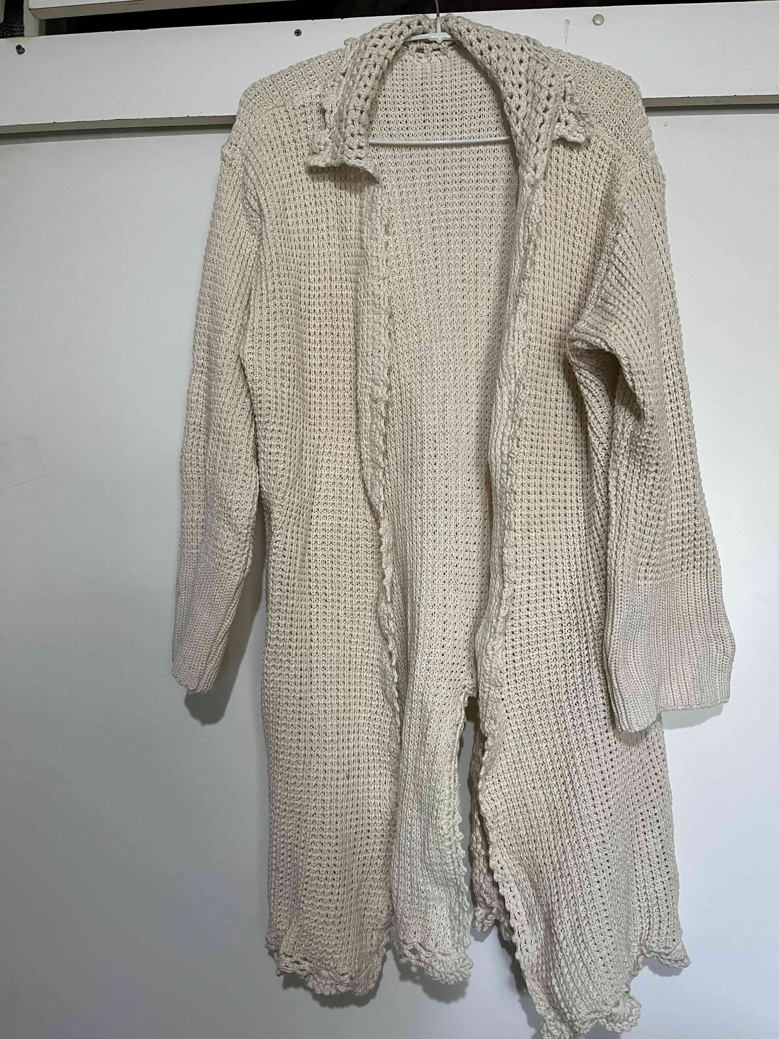 Cárdigan tejido beige