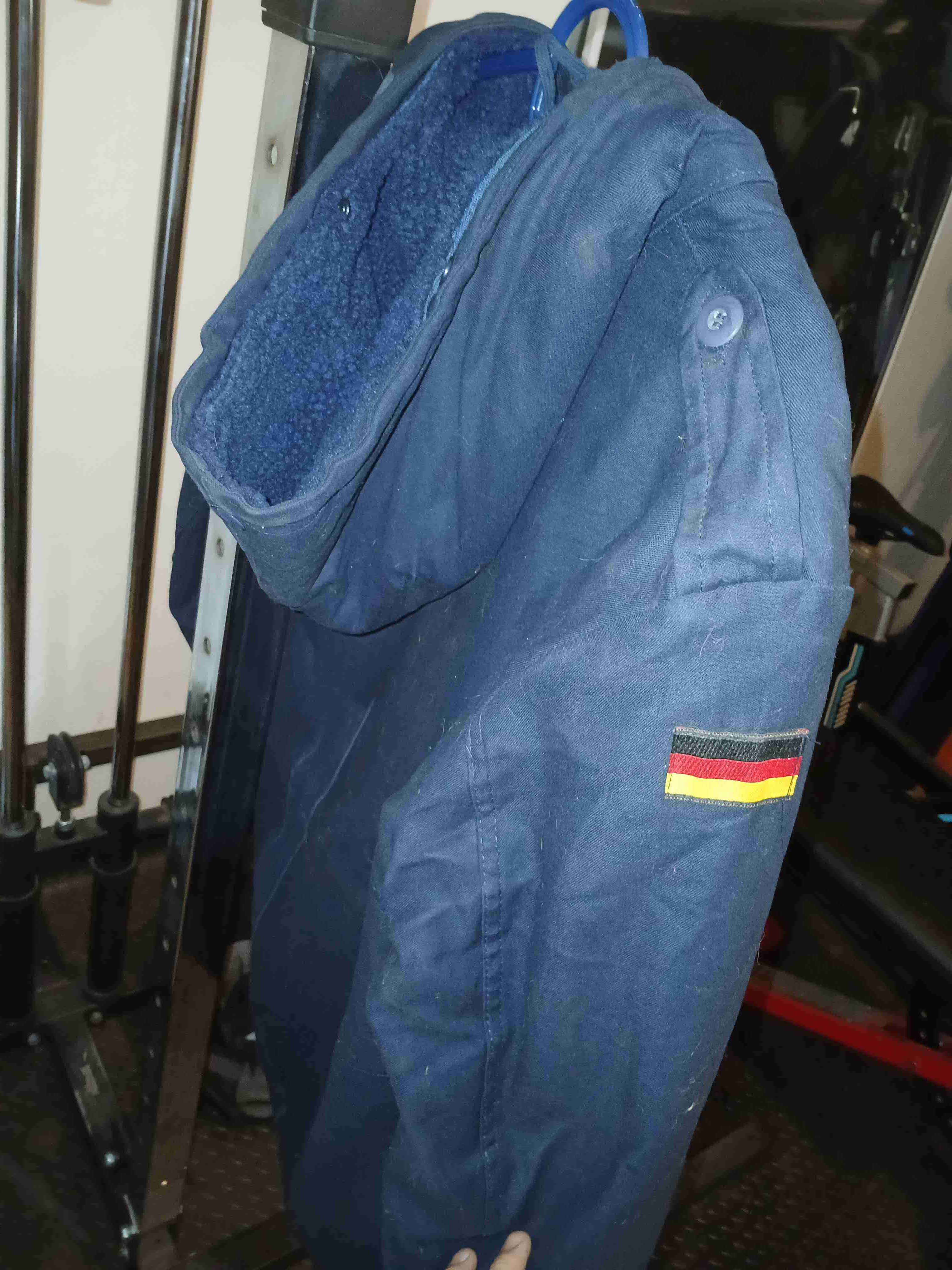 Cjaqueta semi larga azul Brandit talla 48 o M - miniatura 2