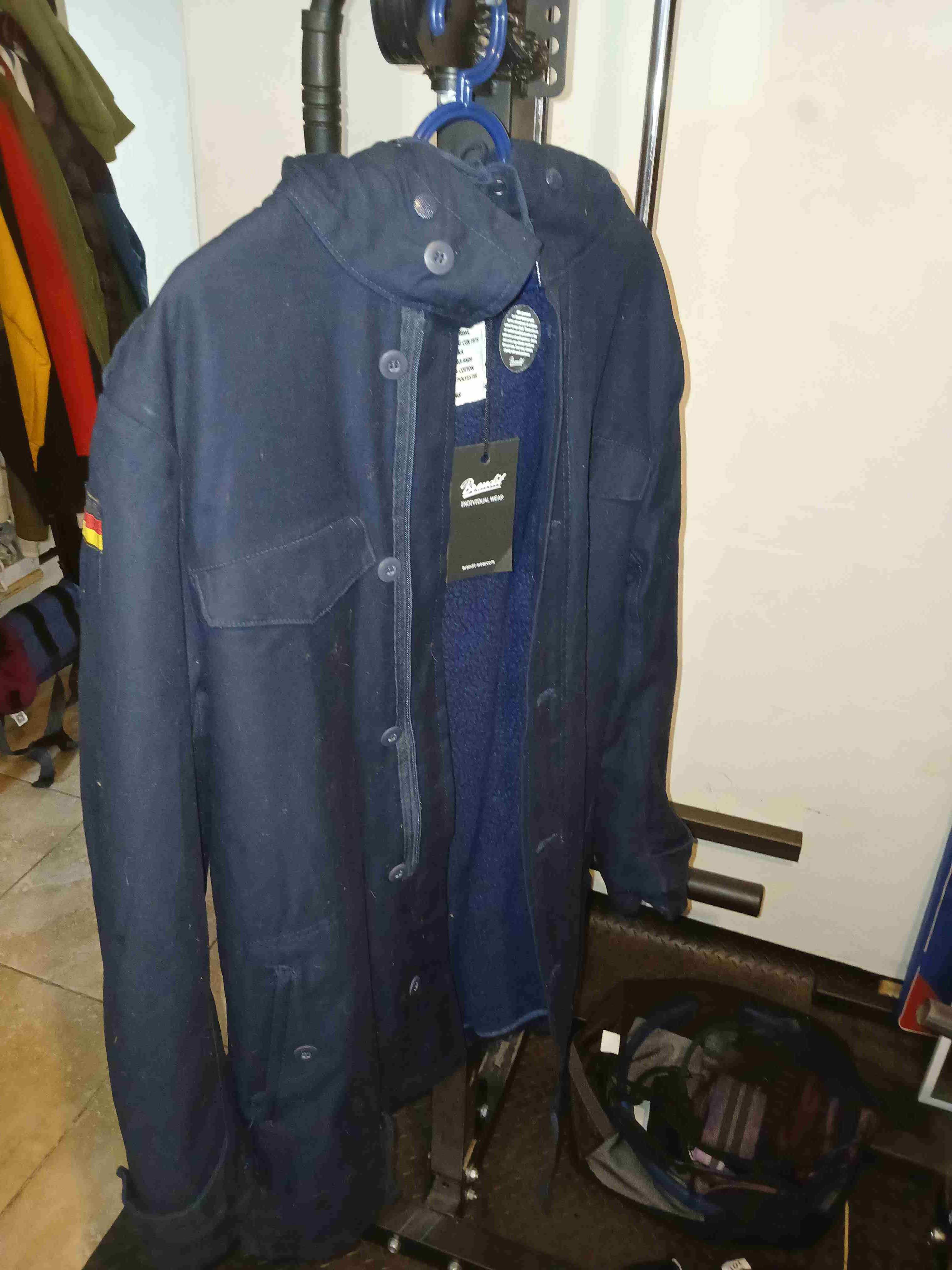 Cjaqueta semi larga azul Brandit talla 48 o M - miniatura 3