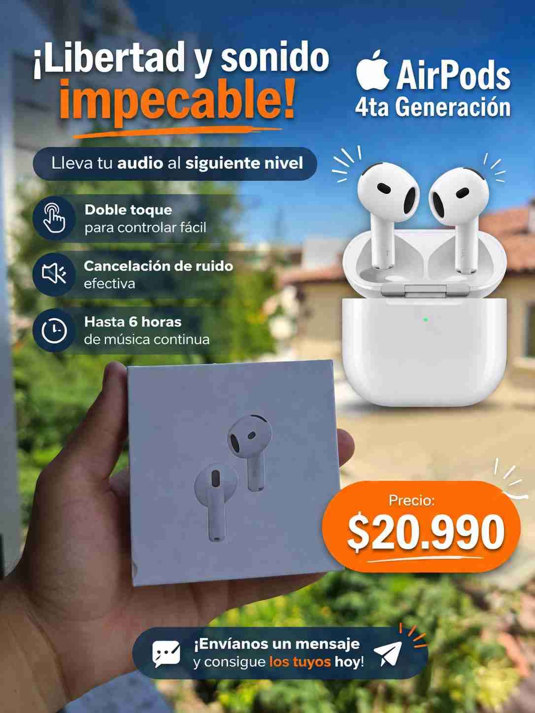 Audífonos AirPods 4ta Generación