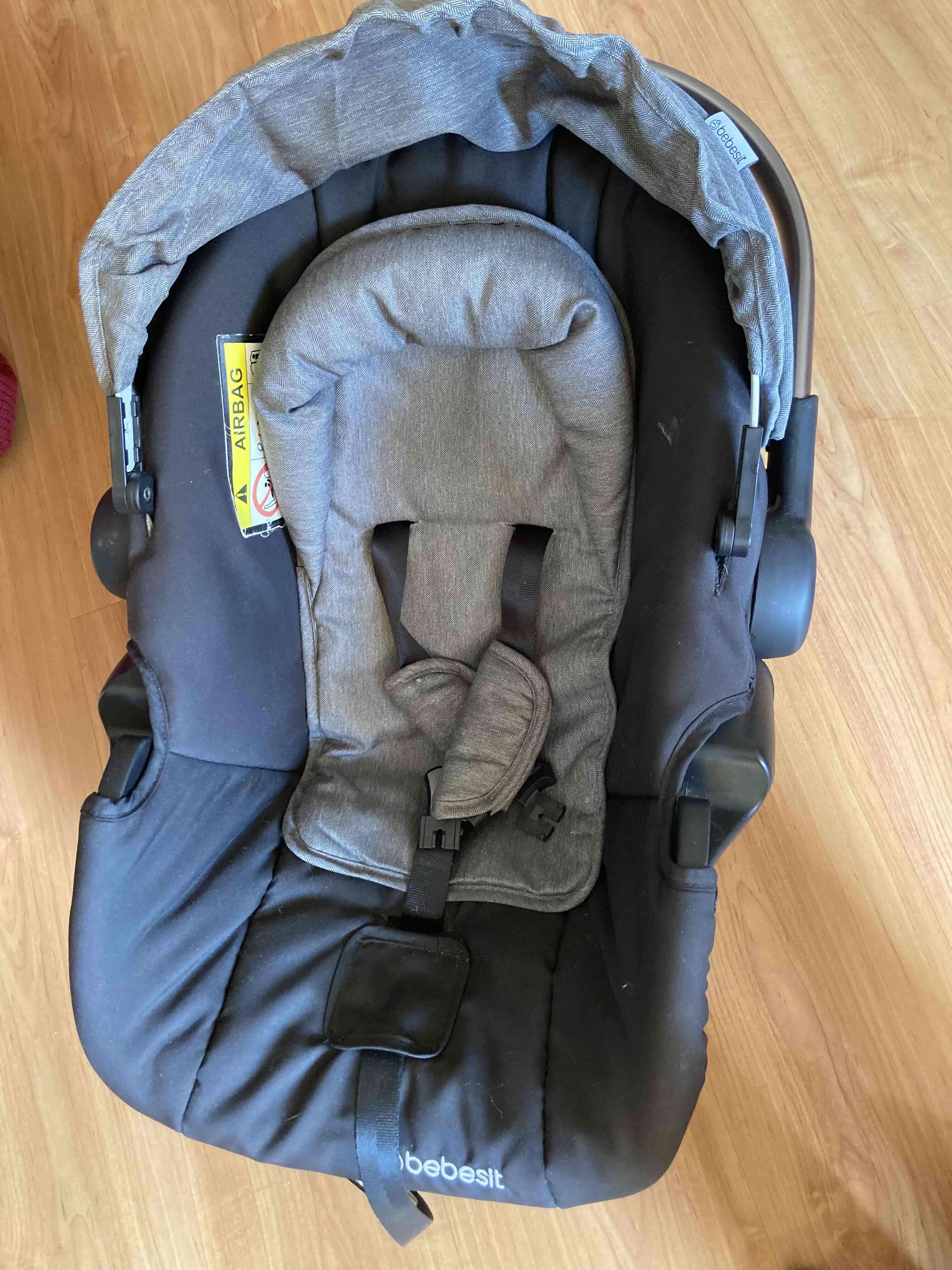 Coche de bebé gris oscuro - miniatura 4