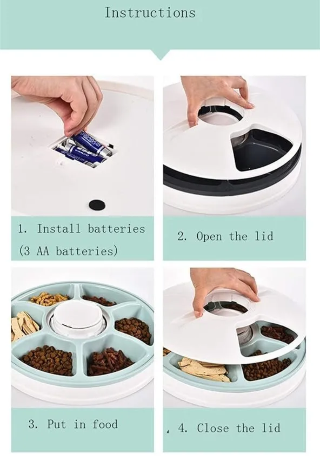 Dispositivo dispensador de comida para mascotas - miniatura 4