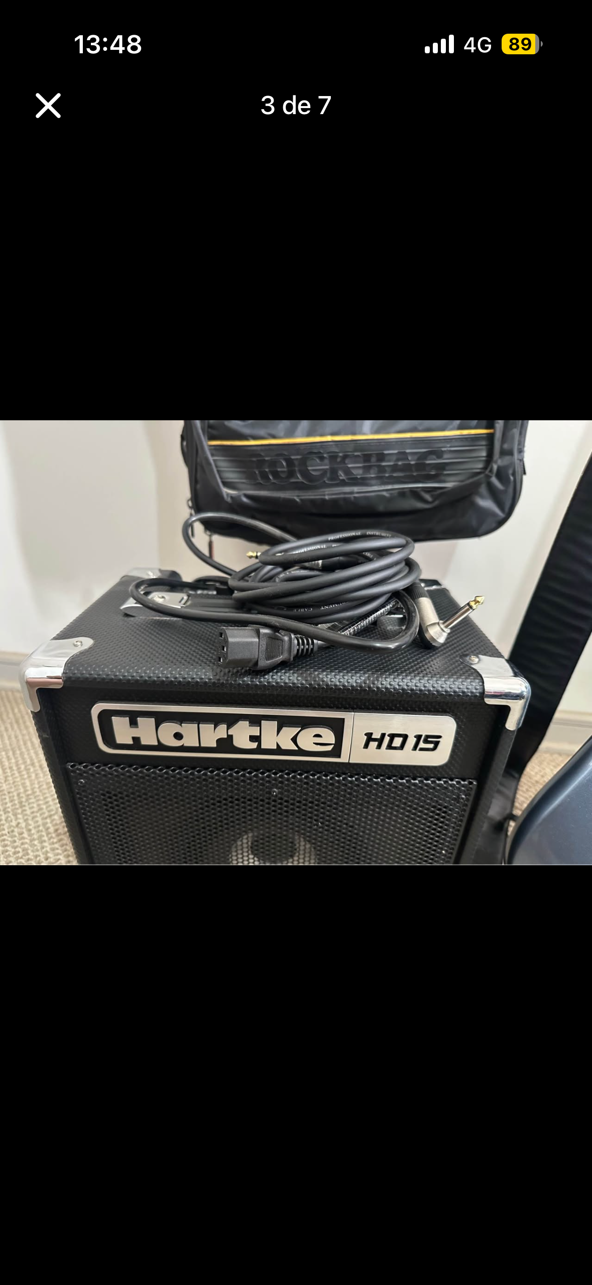 Bajo eléctrico Ibanez con amplificador Hartke - miniatura 3