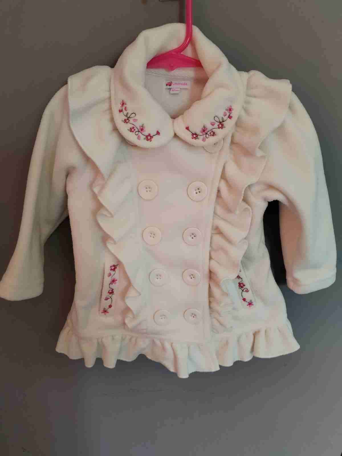 Abrigo infantil limonada 12 meses con bordados