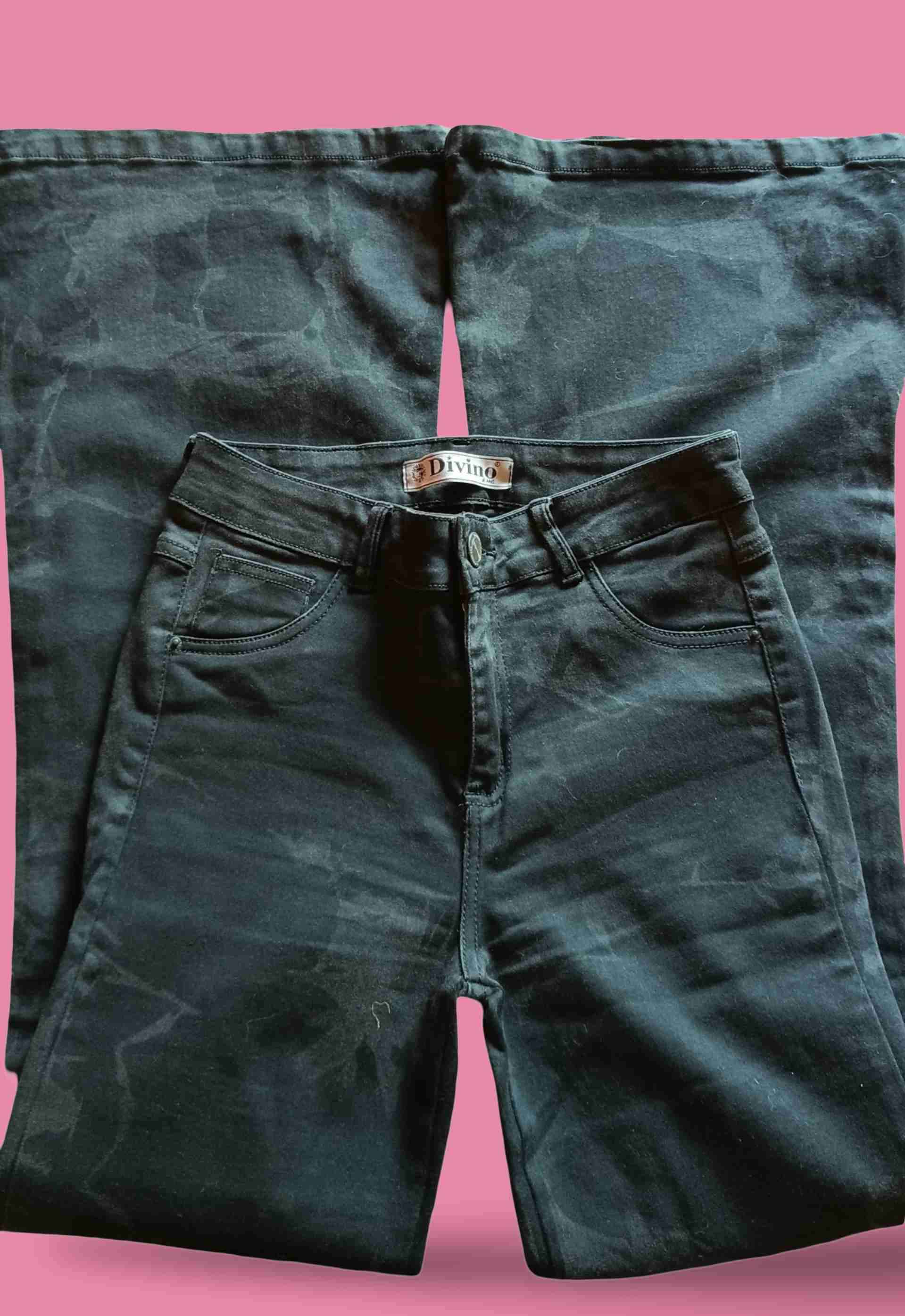 Jeans azul con botones laterales - miniatura 3