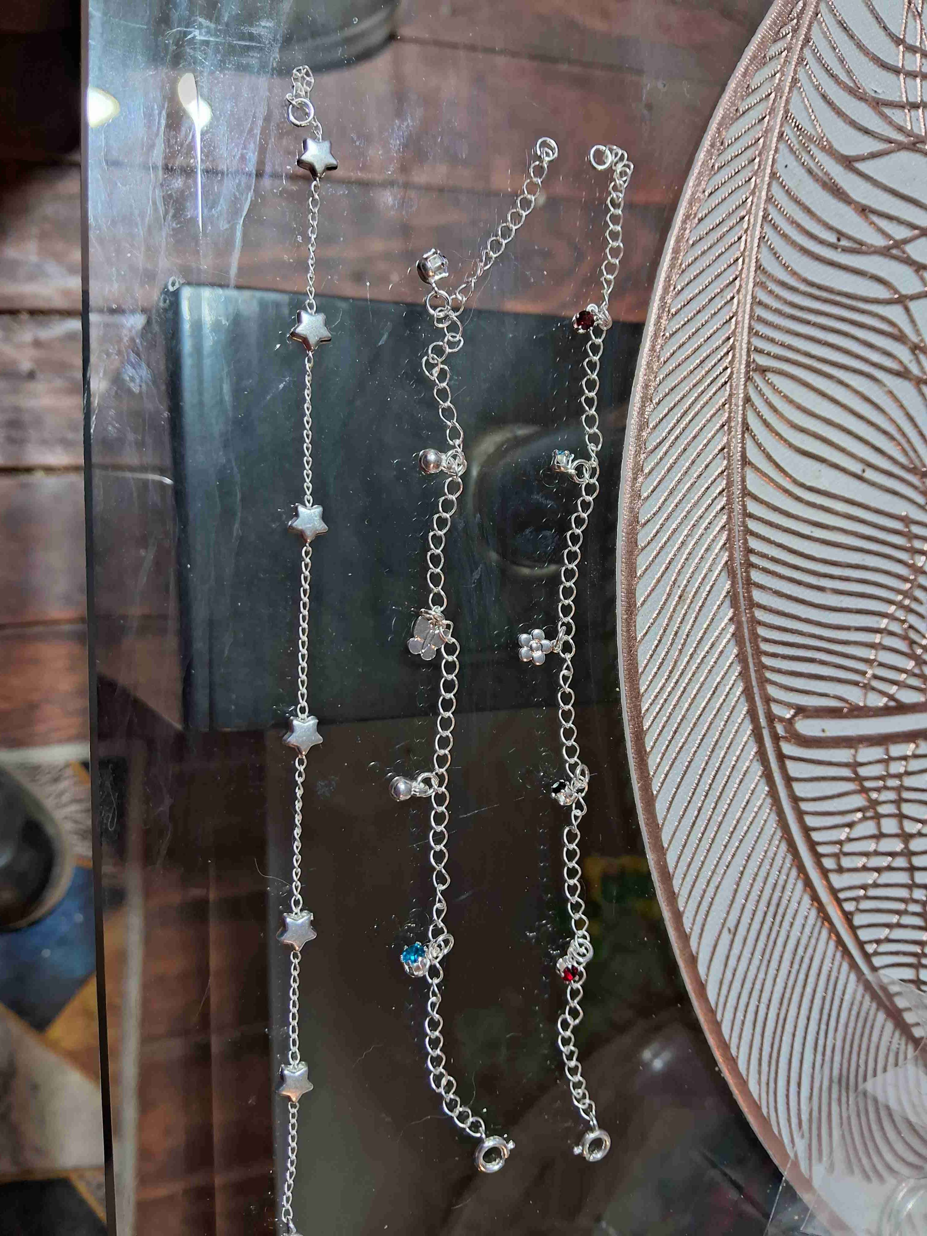 Pulseras de cadena plateadas - miniatura 2