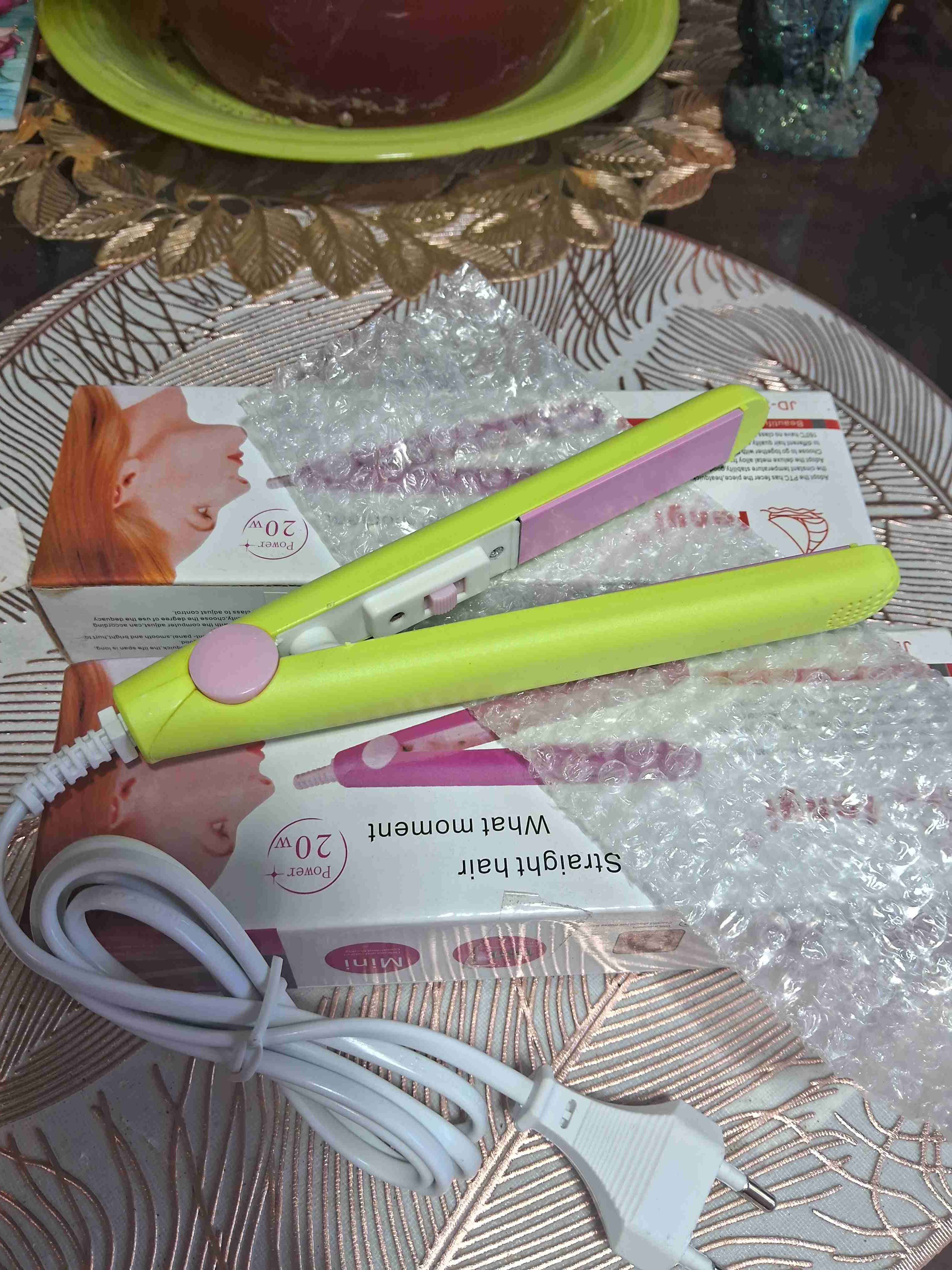 Plancha de pelo mini verde